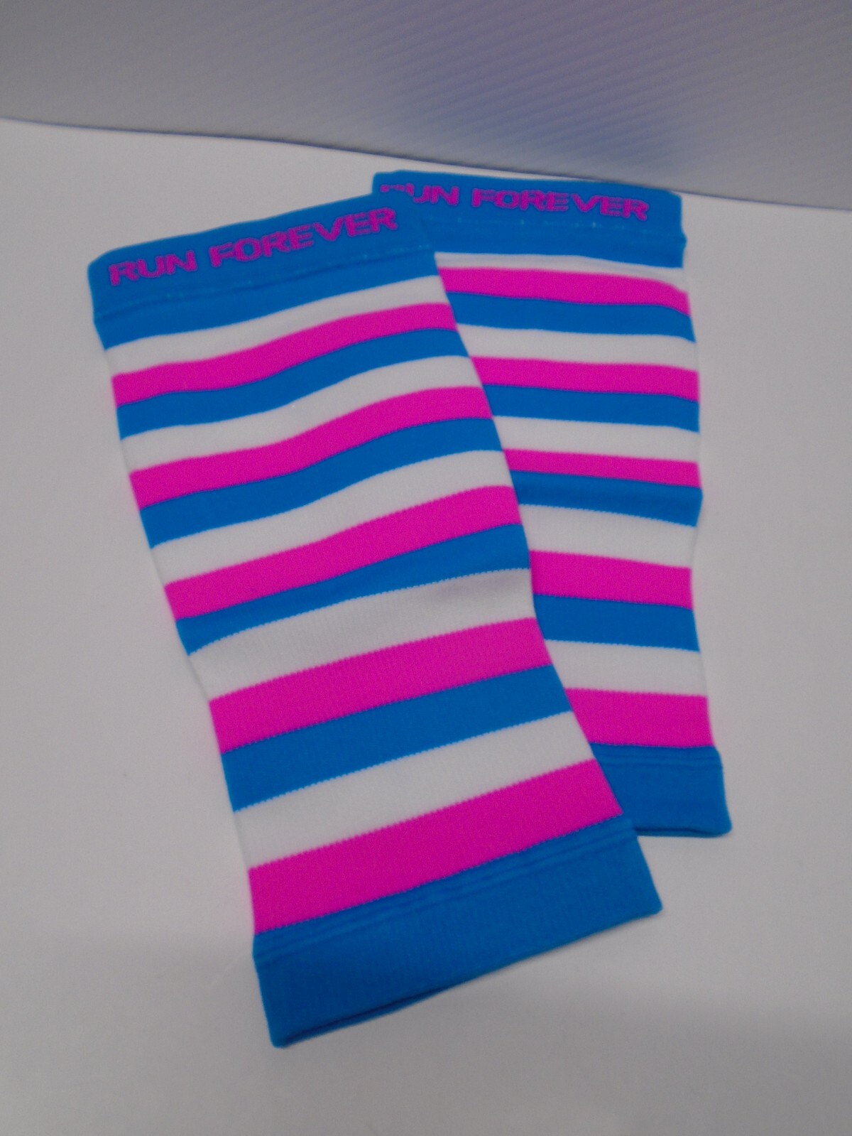 CALF COMPRESSION SLEEVE RUN FOREVER SPORTS LEG COMPRESSION SOCKS BLUE PINK XL
