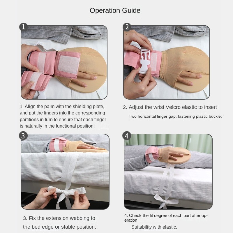 Partition Opening Restraint Gloves Elastic Cloth Breathable Built-in EVA Board