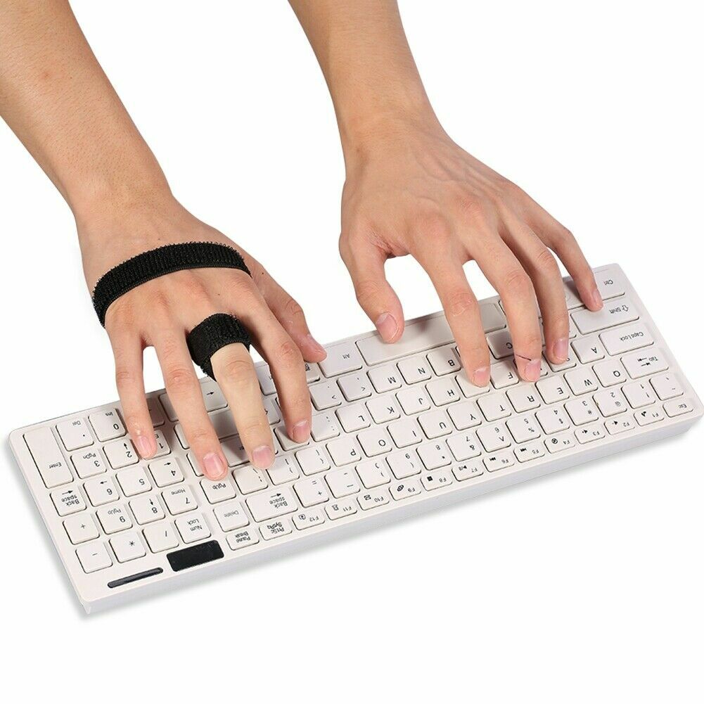 Adjustable Finger Protector Trigger Finger Splint Brace w/ Bar Hook&Loop Straps