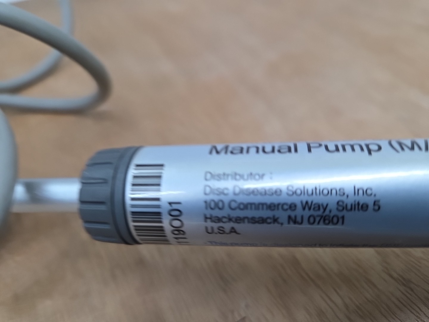 Disc Disease Solutions DDS Manual Inflate Pump For Traction Belt