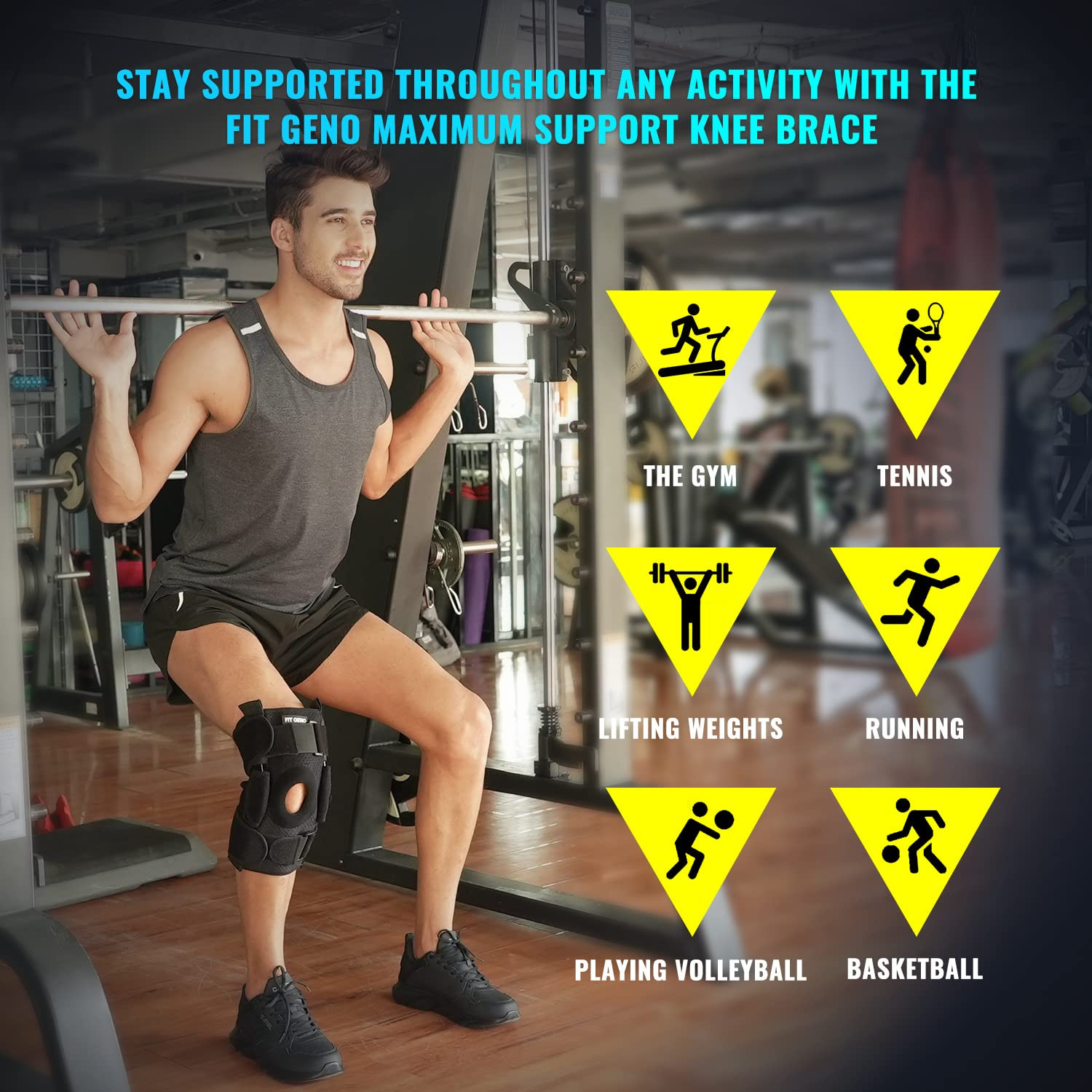 Adjustable Hinged Knee Brace for Meniscus Tear – Pain Relief & Support