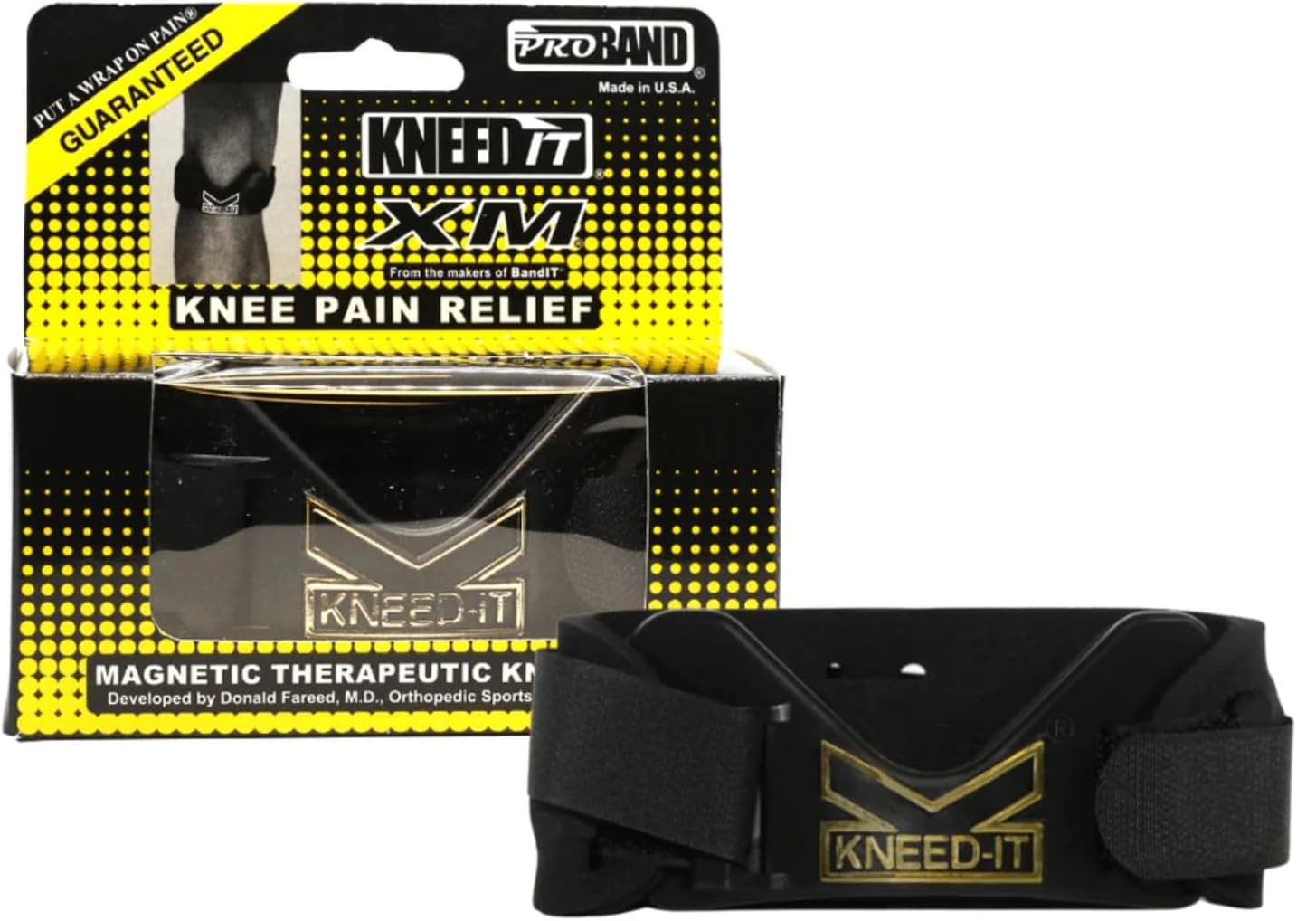 PROBAND KneedIT Compression Band for Knee Pain Relief, Latex-Free – Helps
