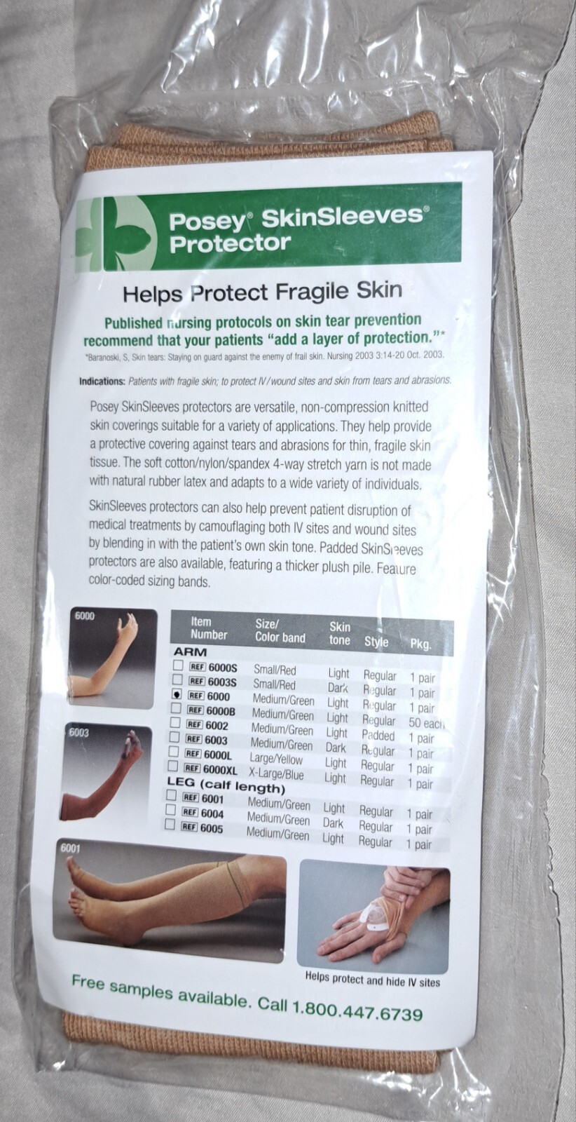 Posey SkinSleeves Arm Protector Medium 6000 1 pair