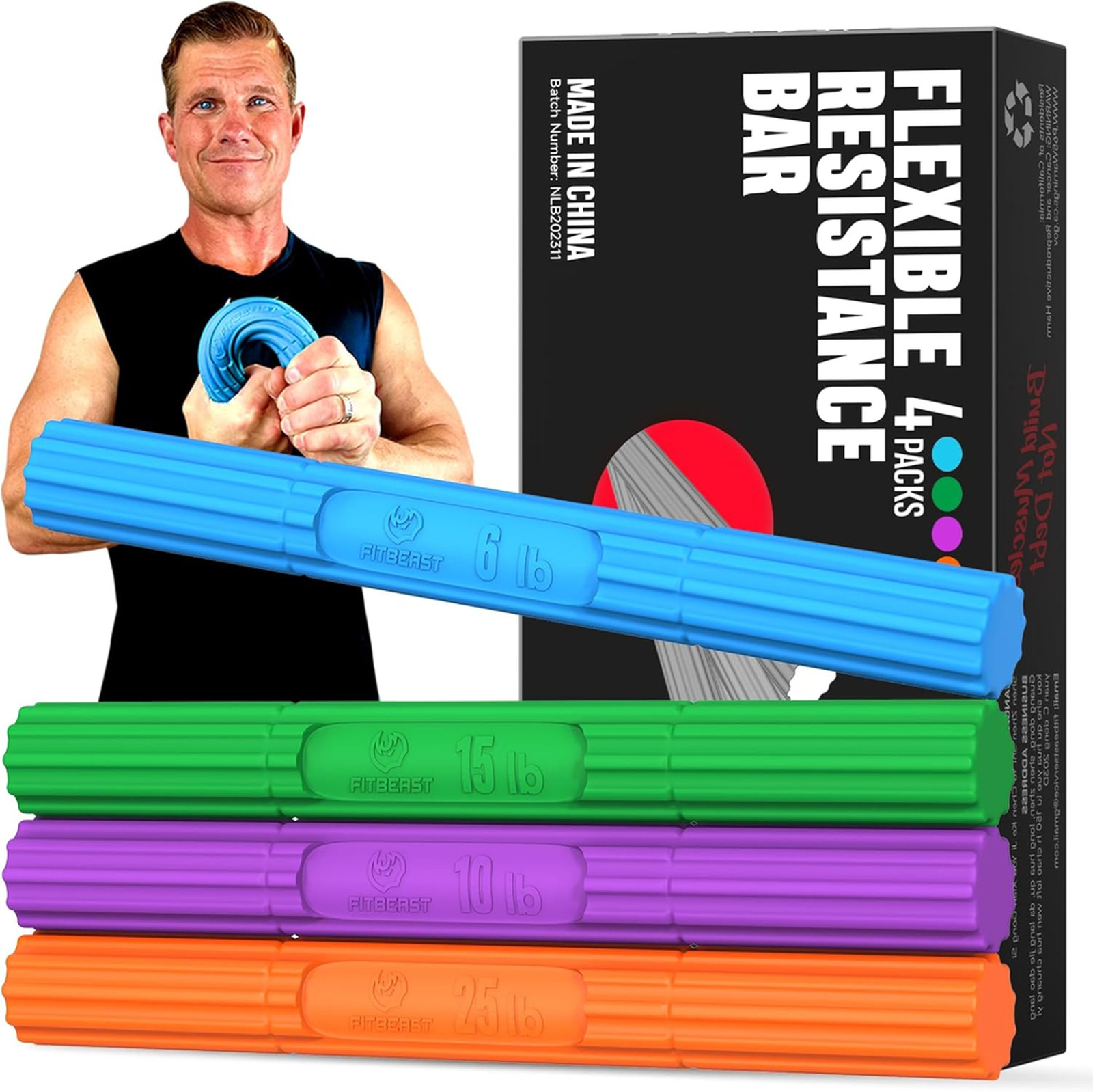 Therapy Resistance Bar for Tennis Elbow Tendonitis Grip Strength Rehabilitation