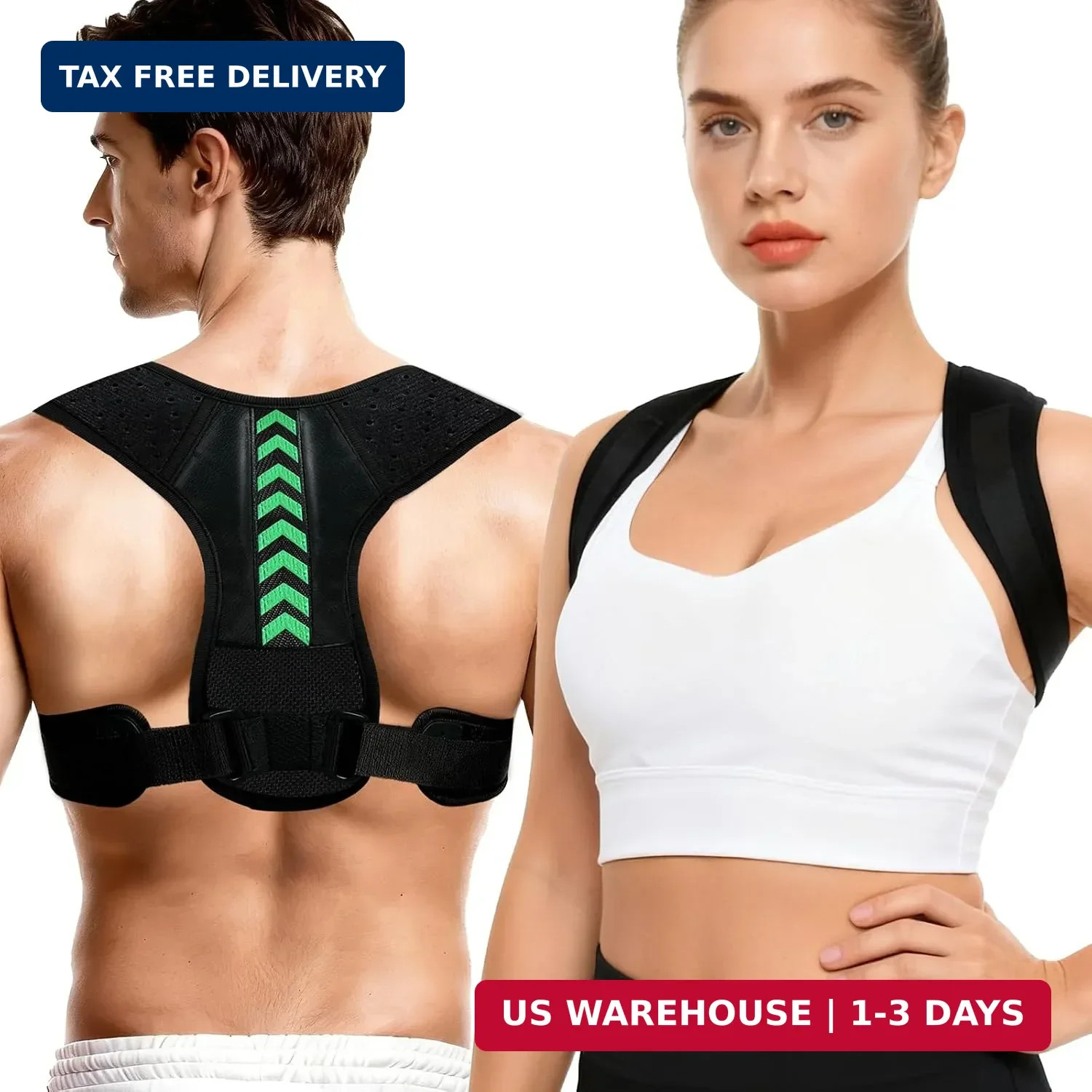 Posture Corrector for Women and Men, Adjustable Back Brace Posture Corrector for