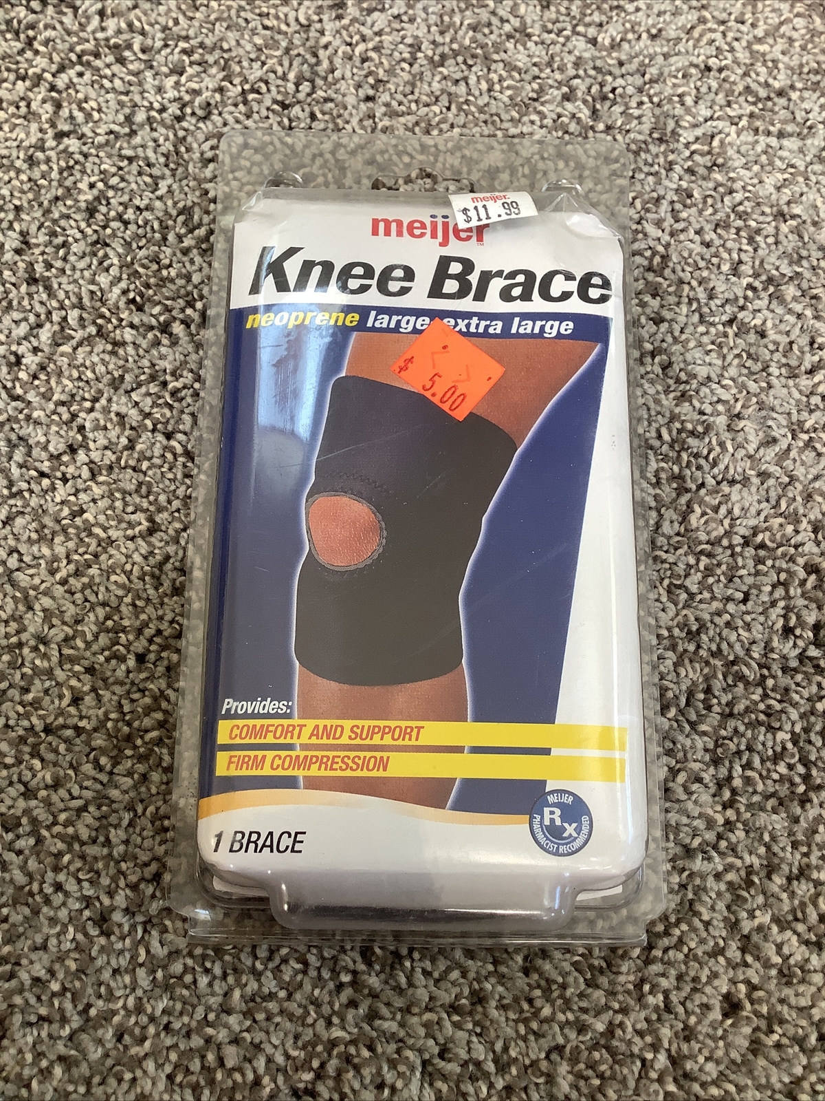 Meijer Knee Brace – Large Extra Large – Comfort And Support, Firm Compression