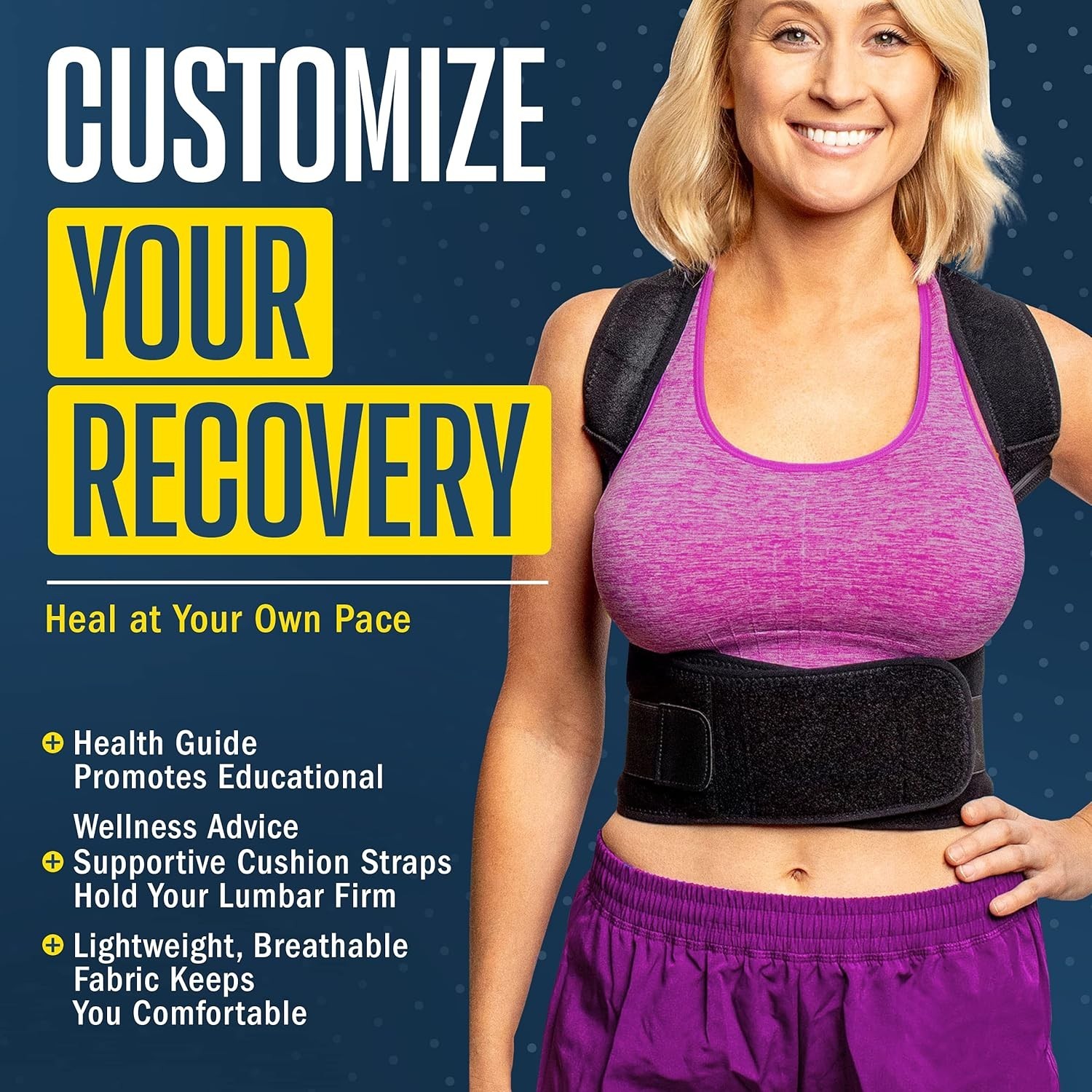 FlexGuard X-Large Posture Corrector – Adjustable Back Brace for Pain Relief