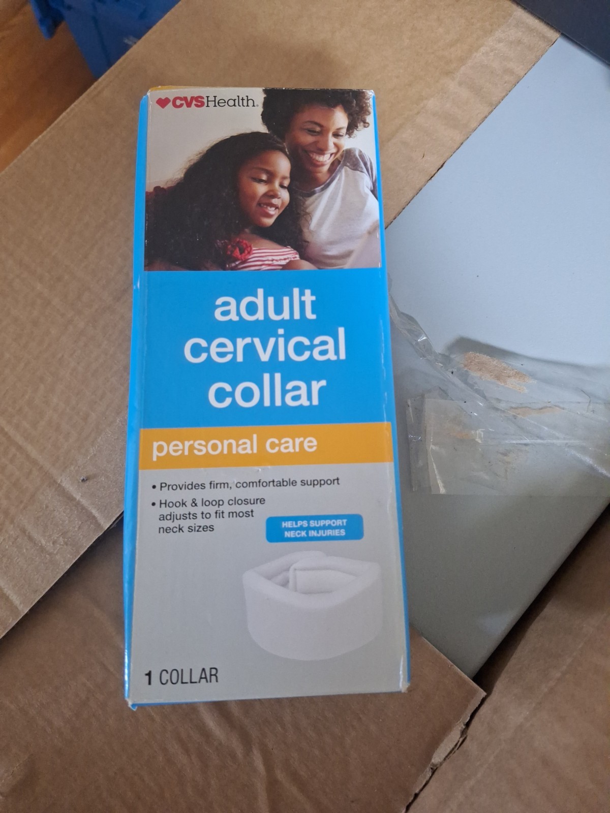 Adult Adjustable Cervical Collar, One Size Fits All, New in Package
