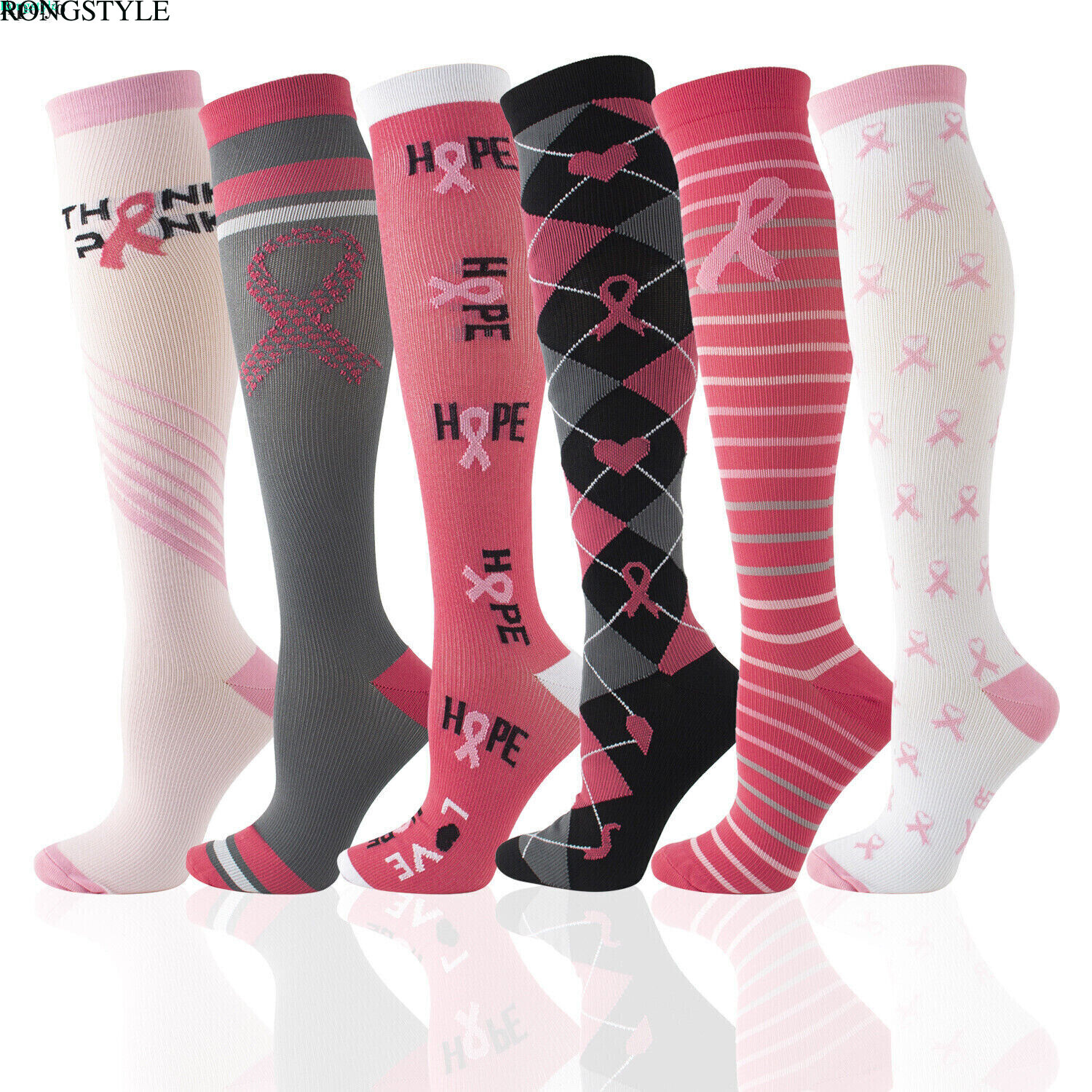 Medical Compression Socks Support Stockings Travel Flight Socks (20-30 mmHg)