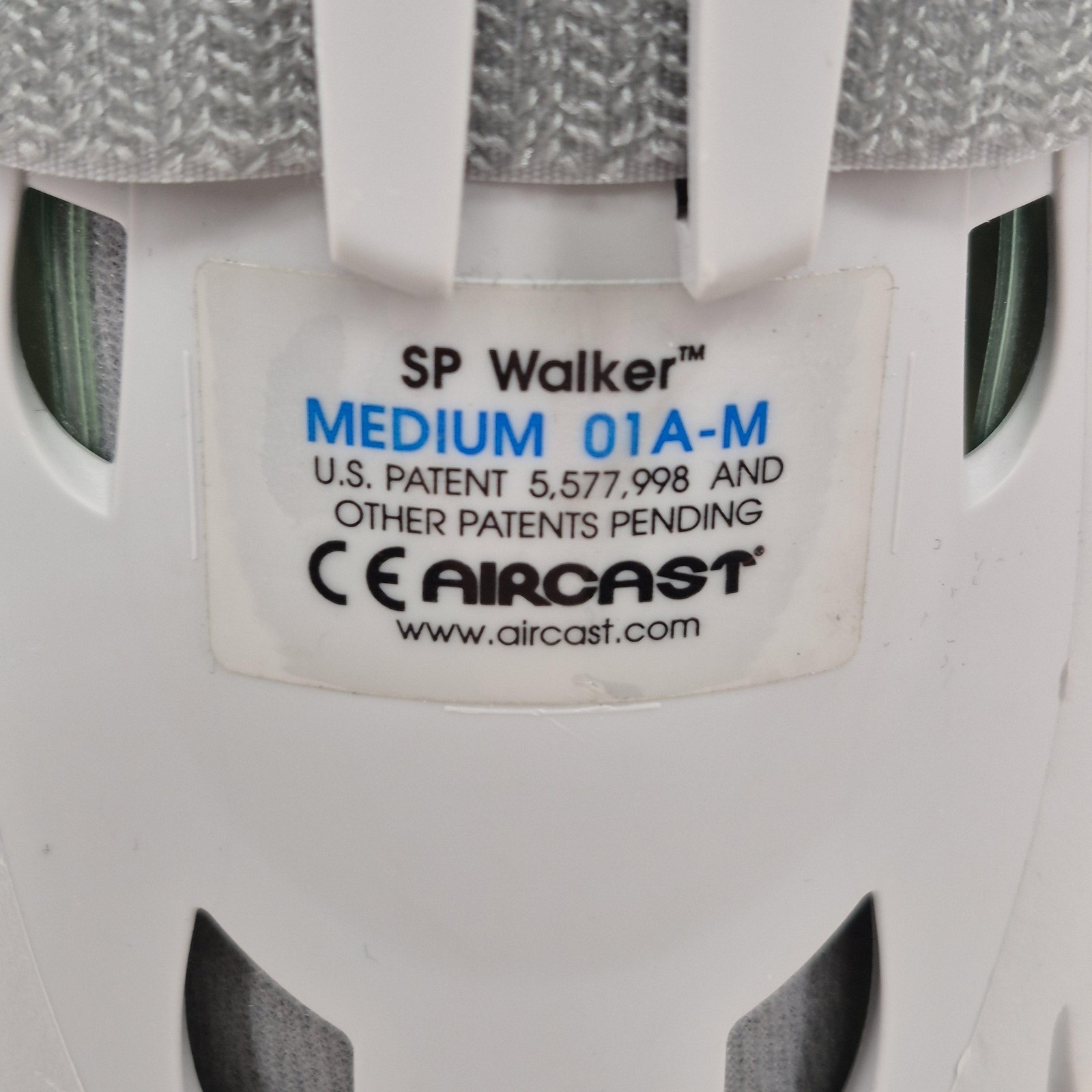Aircast SP Walker Boot Medium Gray 01A-M Pneumatic Leg Ankle Brace Support