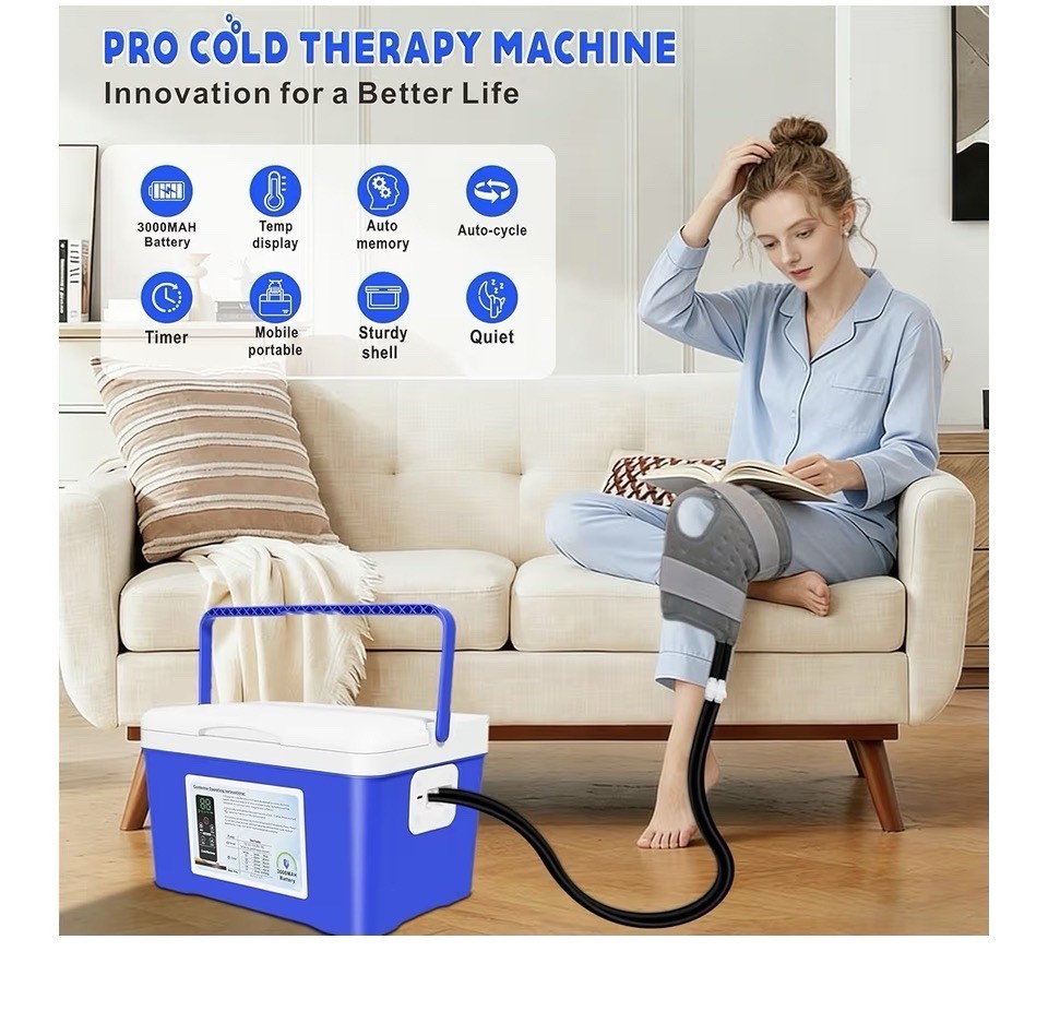 Cooler-Tyu Cold Therapy Machine, 3000Mah Battery, 8.5 Qt Portable Ice