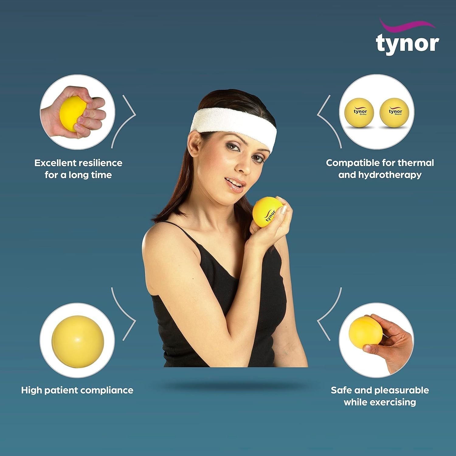 Tynor Exercising Ball Ortho For Thermal Hydrotherapy Physiotherapy Neuro Device