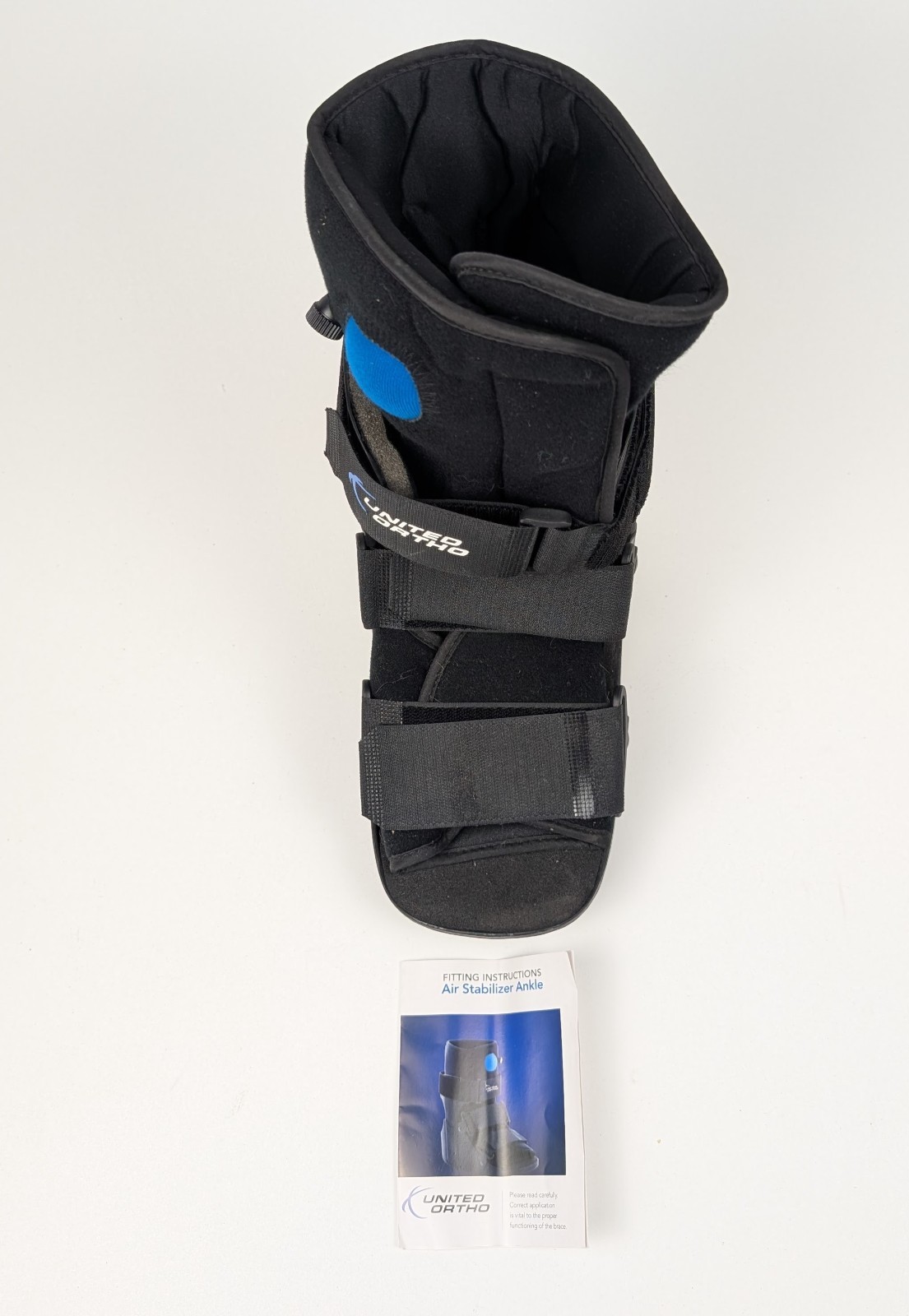 UNITED ORTHO Short Air Cam Walker Fracture Boot Black Fits Left or Right S/M