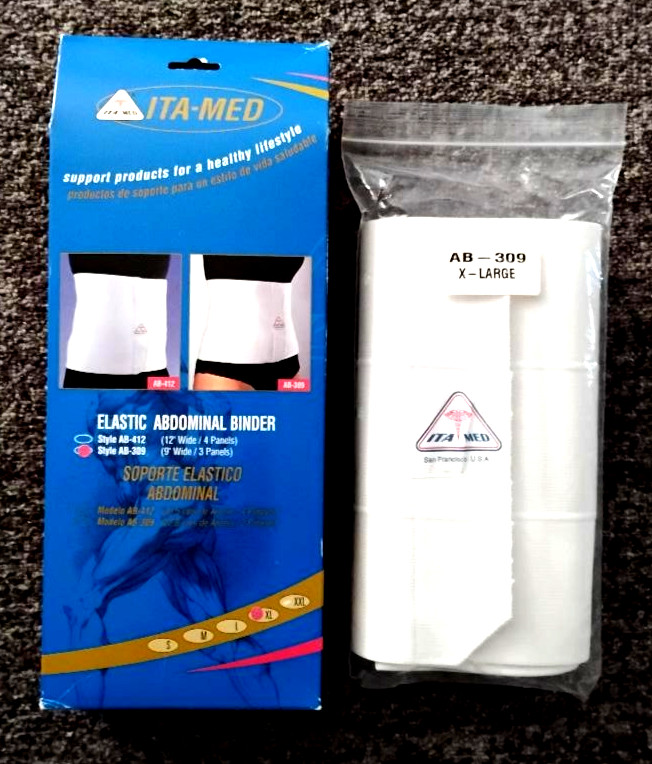 ITA MED AB-309 Unisex Elastic Abdominal Belt Binder 9″ Wide Size XL