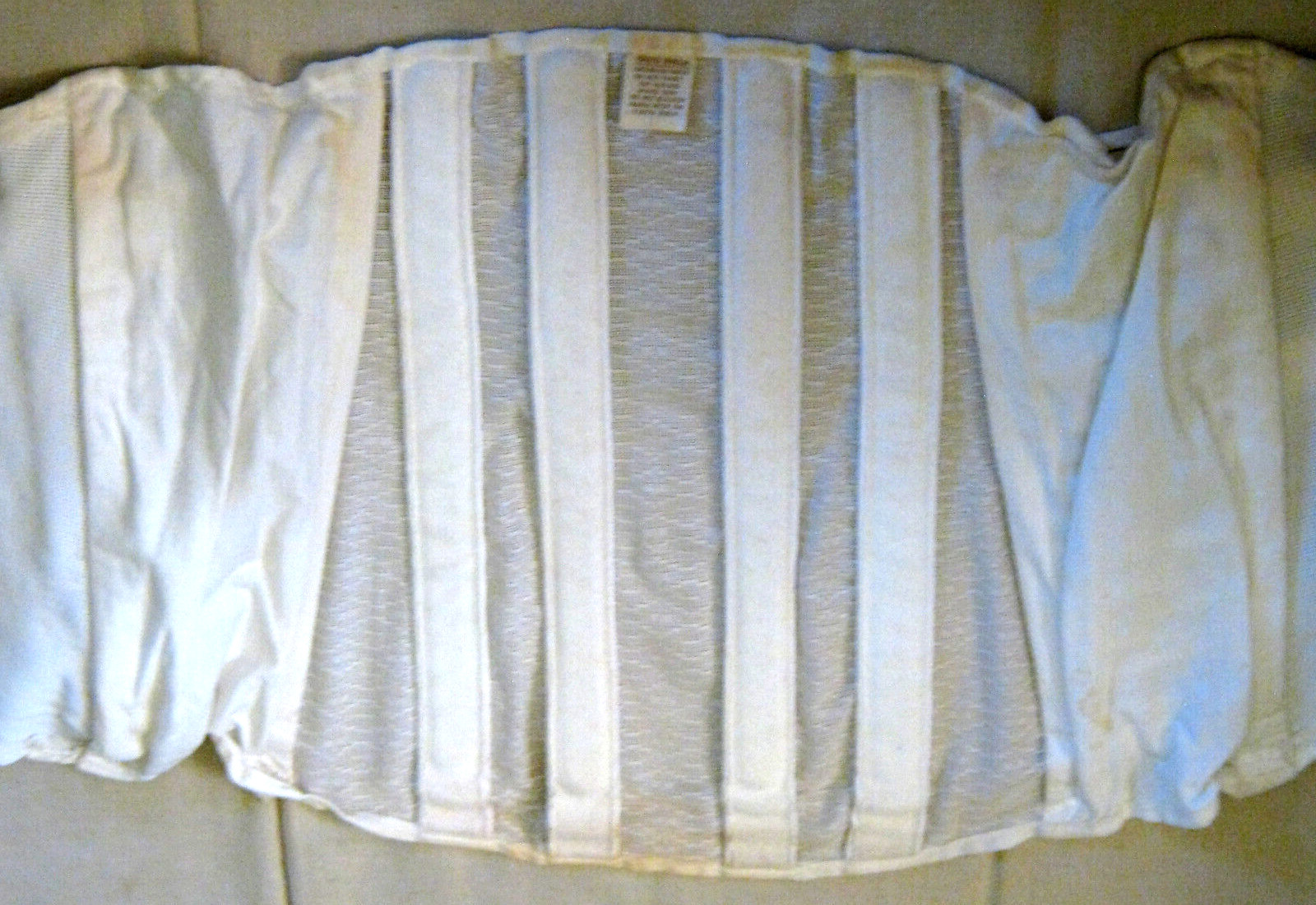 Vintage OTC LUMBOSACRAL SUPPORT Cinch Back Brace Girdle Size 34 in Orig Box