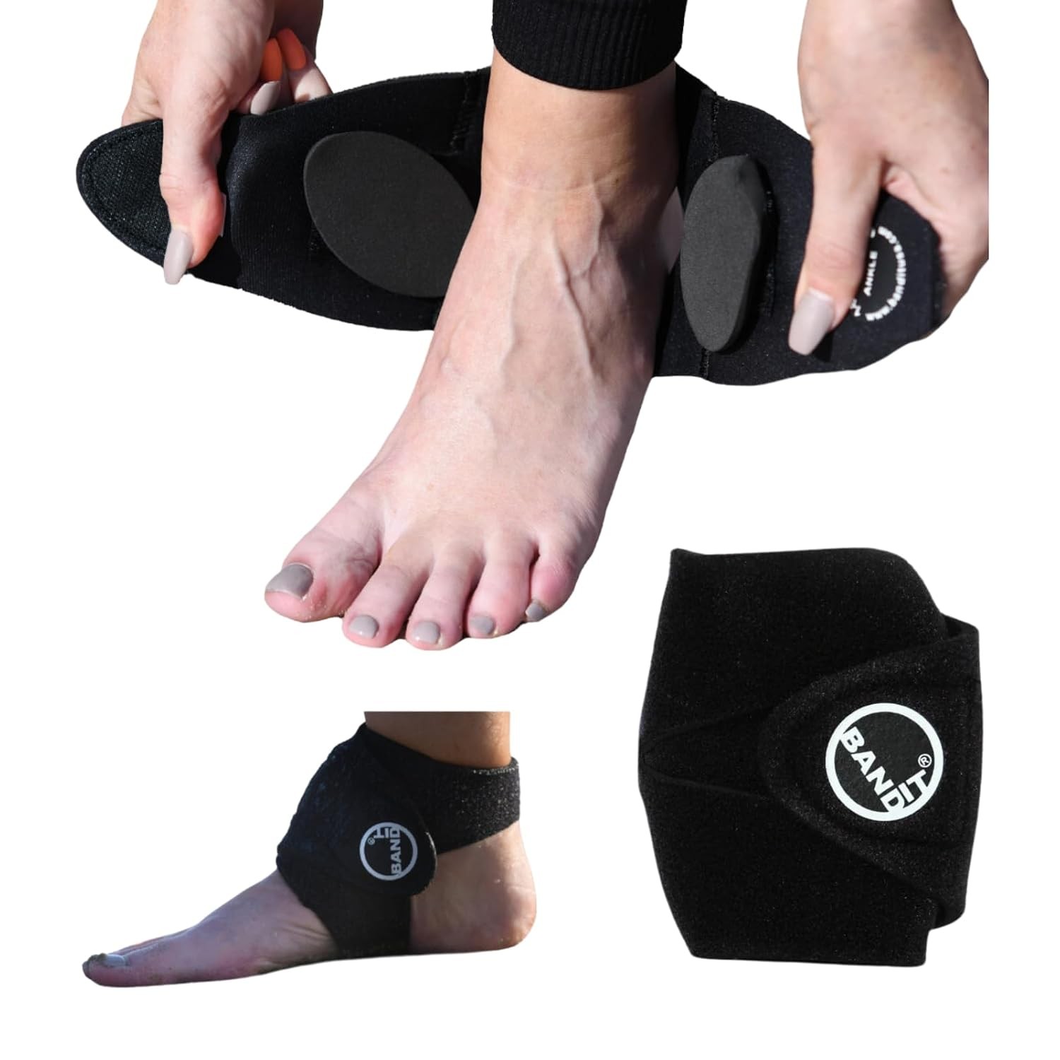 The Ankle BandIT, One Size Fits Most, Compression Ankle Wrap, Reduce Pain,