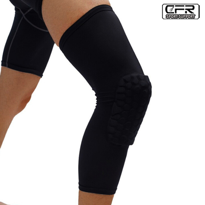 Compression Long Sleeve Support Leg Knee Pad Brace Guard Men Women Sport Pain