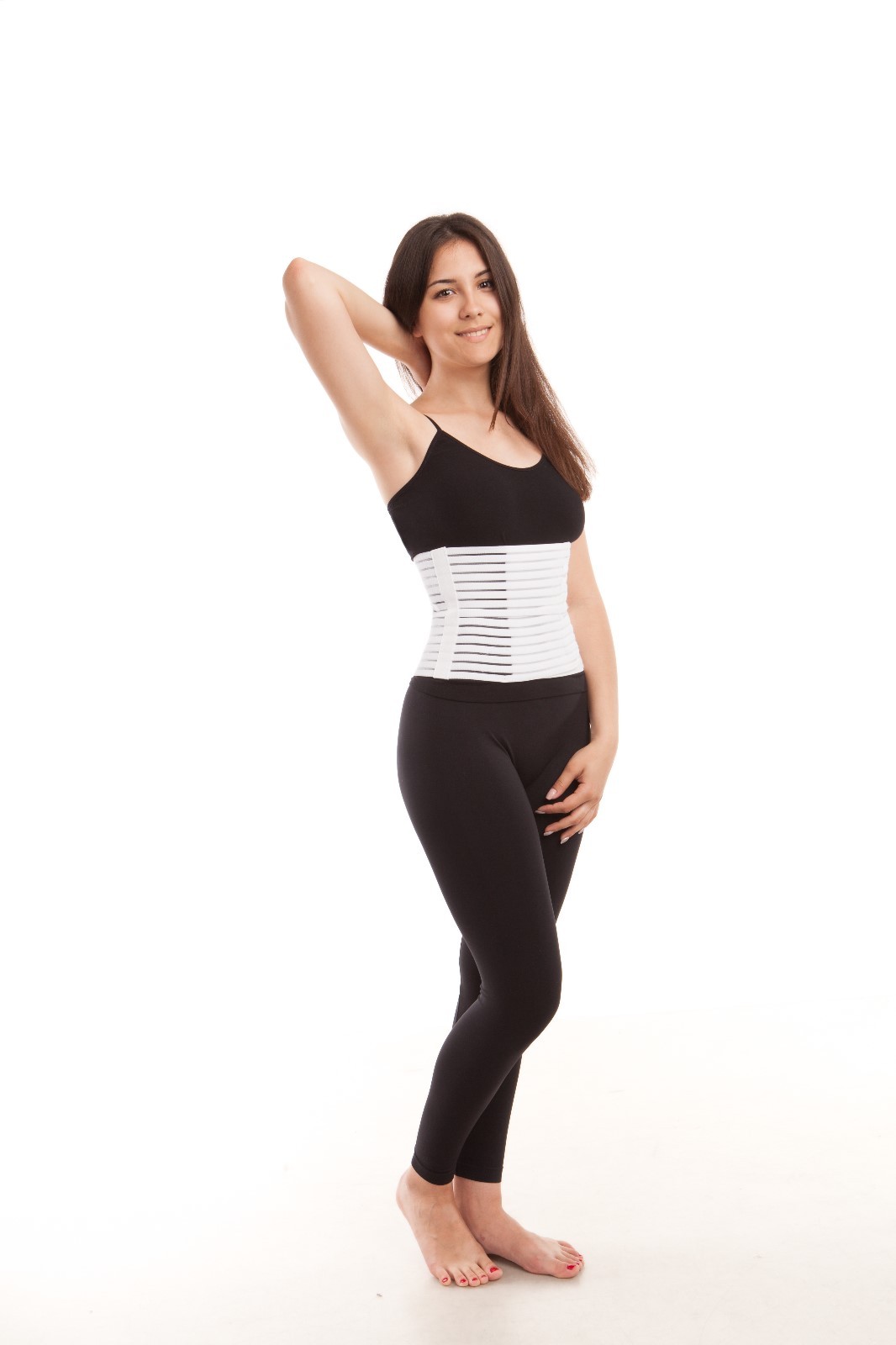 ITA-MED Women’s Light Abdominal Support Binder – Breathable Elastic Made in USA