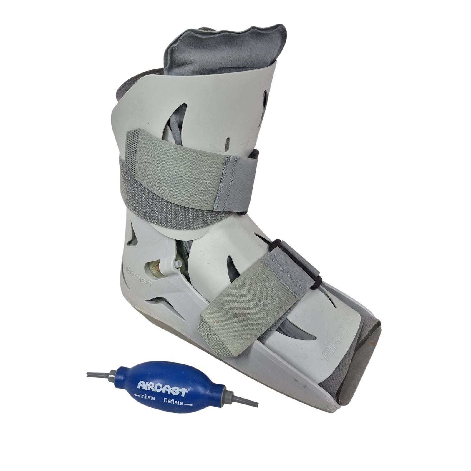 Aircast SP Walker Boot Medium Gray 01A-M Pneumatic Leg Ankle Brace Support