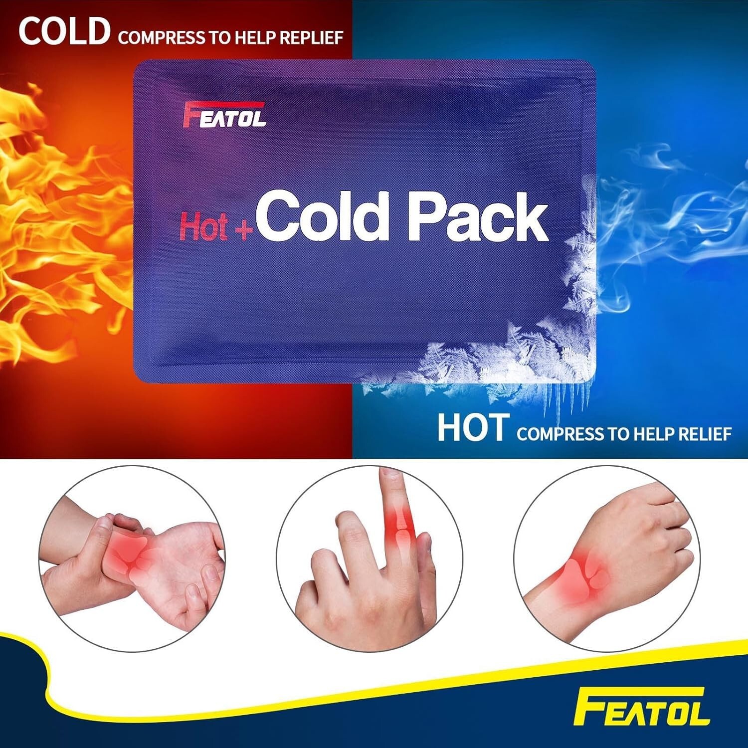 Adjustable Wrist Brace for Carpal Tunnel with Removable Ice Pack – Right Hand