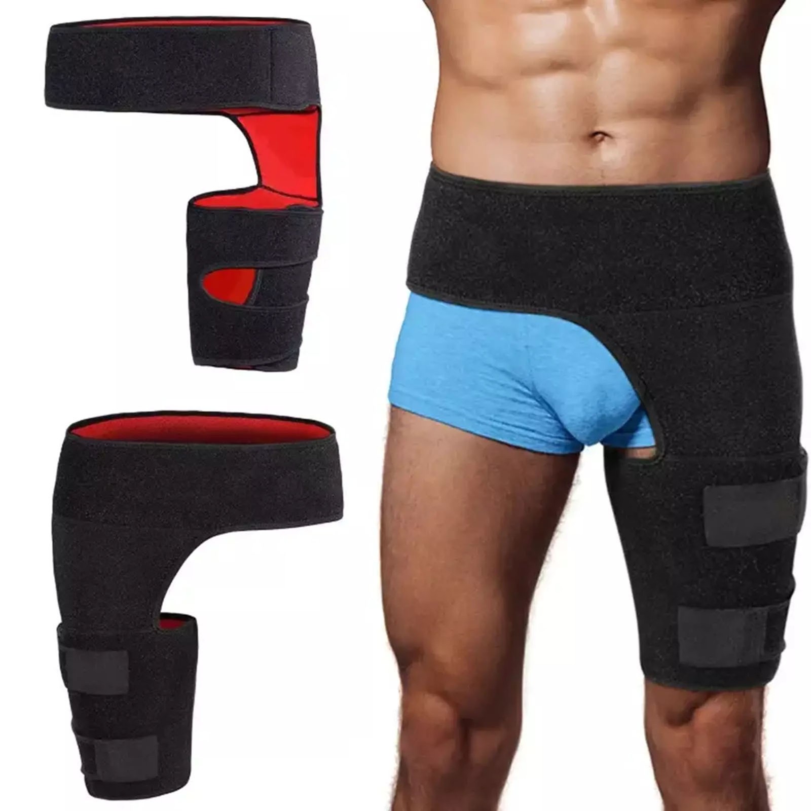 Integrated Back Hip and Groin Support Belt for Sacroiliac Joint Pain Relief