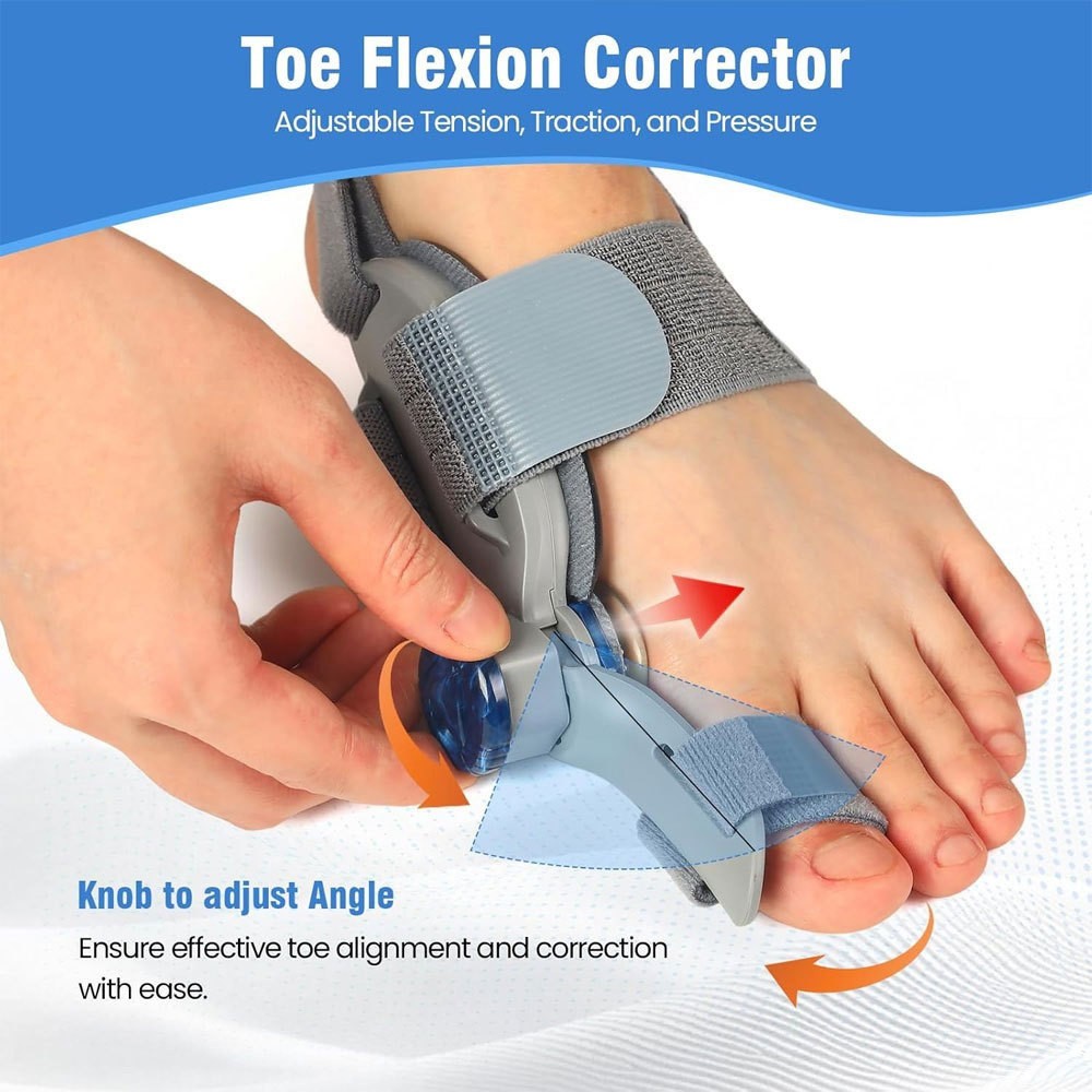 1Pair Bunion Fix Toe Valgus Corrector Big Toe Straightener for Men & Women, US