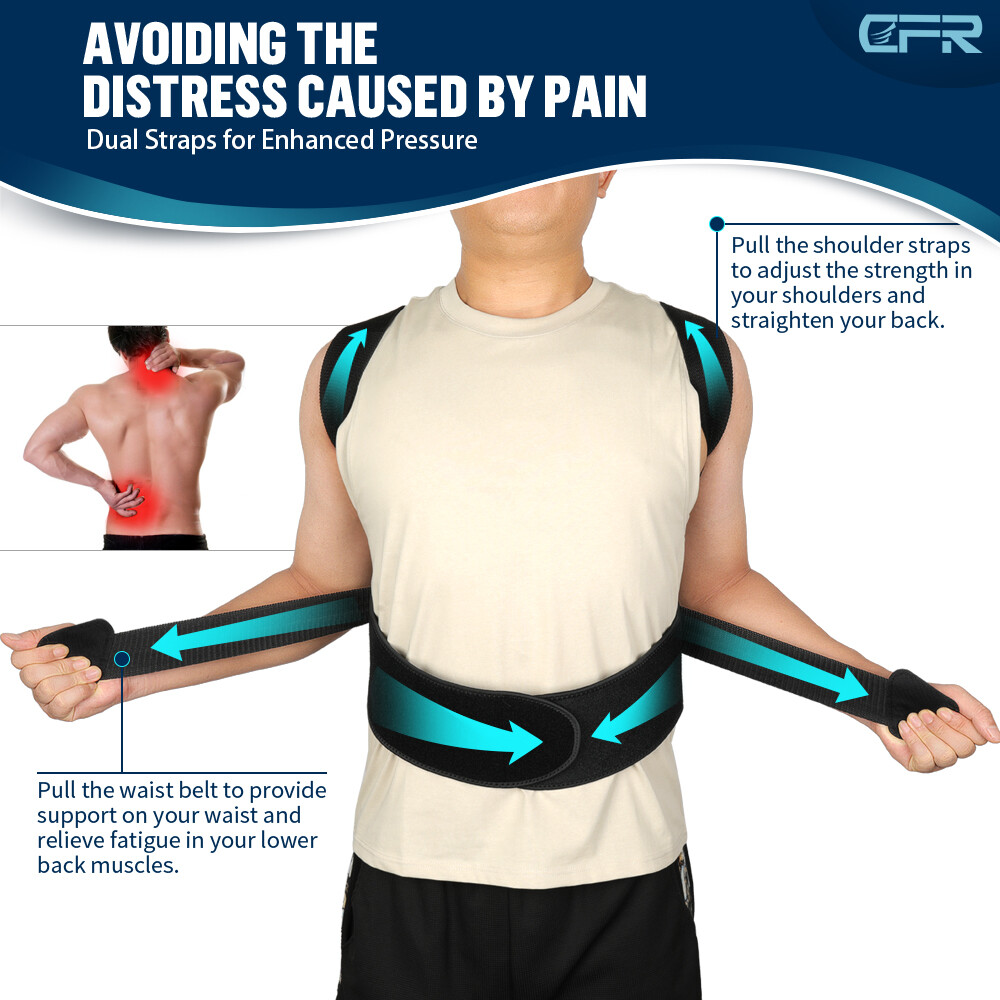 Posture Corrector Shoulder Brace Back Support Strap Belt Fortemotus Women Men