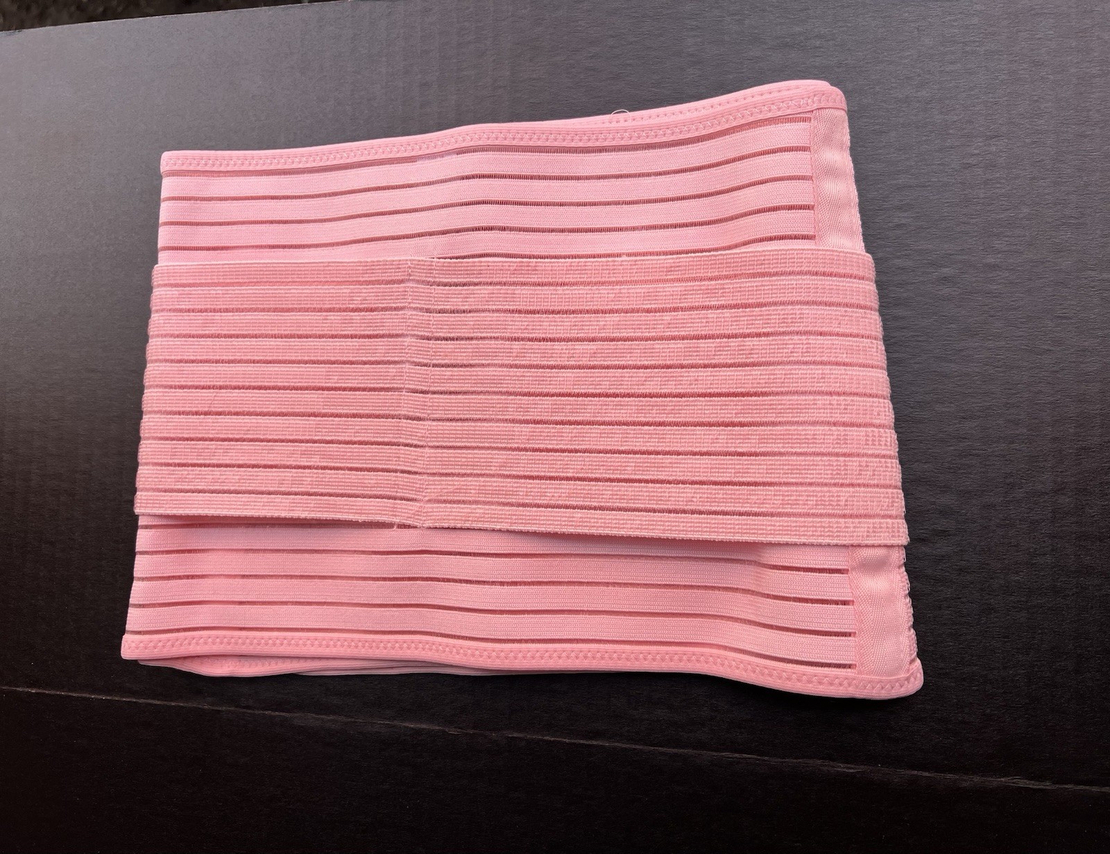 Pink Elastic Back Support Belt – Adjustable Waist Lumbar Brace – Size M – New