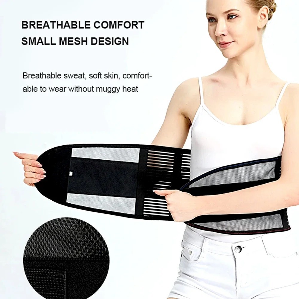 Adjustable Lower Back Brace Lumbar Support Waist Belt For Men Women Pain Relief
