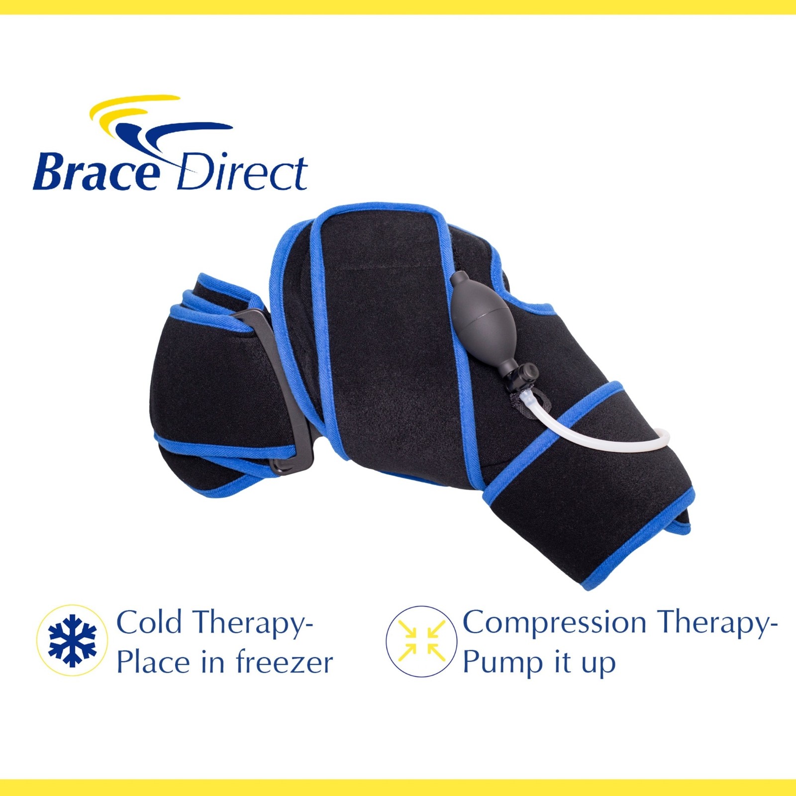 Cryotherapy with Adjustable Compression Shoulder Wrap & Ice Pack for Pain Relief
