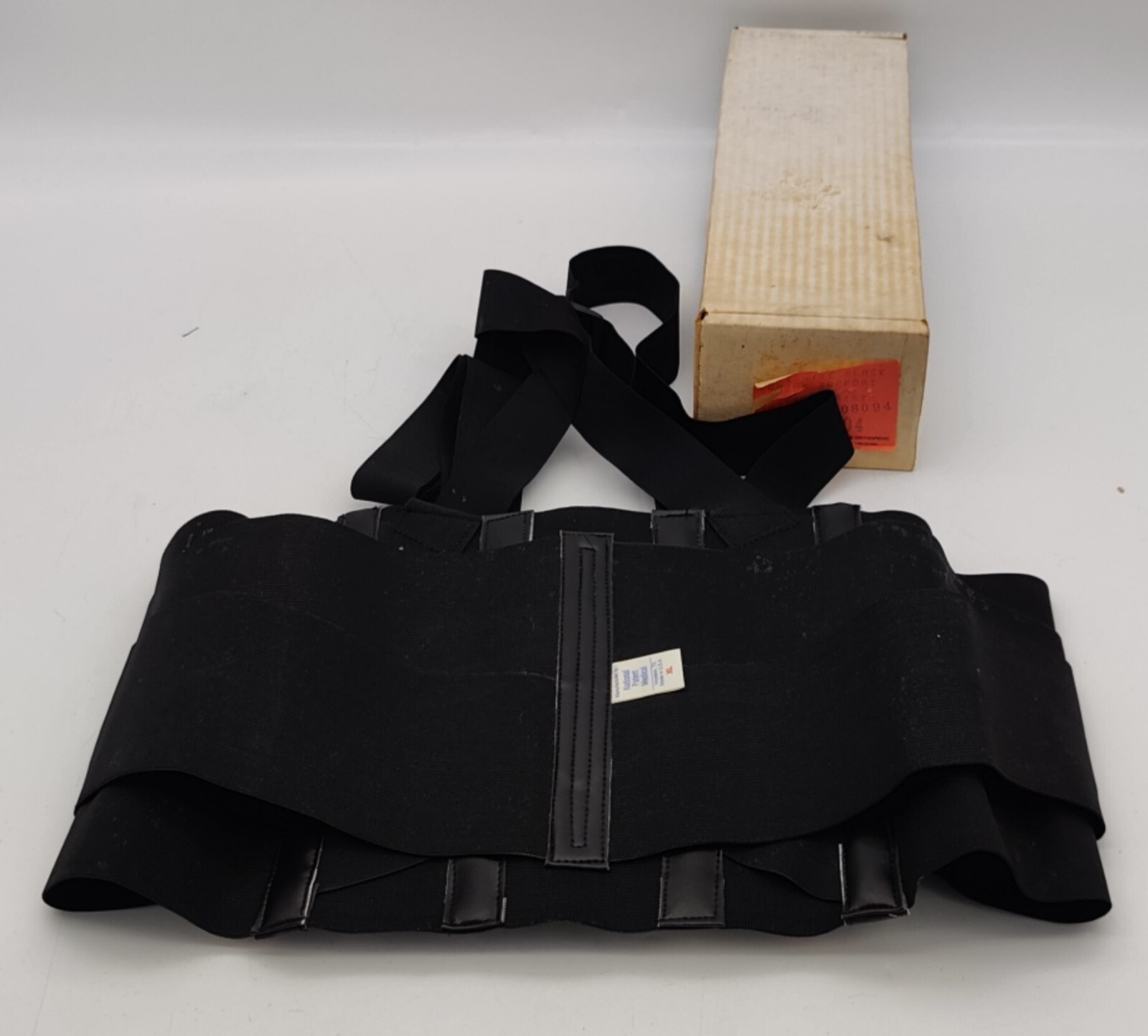 Back Brace w/ Suspenders/Shoulder Straps Lumbar Support Texas Orthopedic 40-44″
