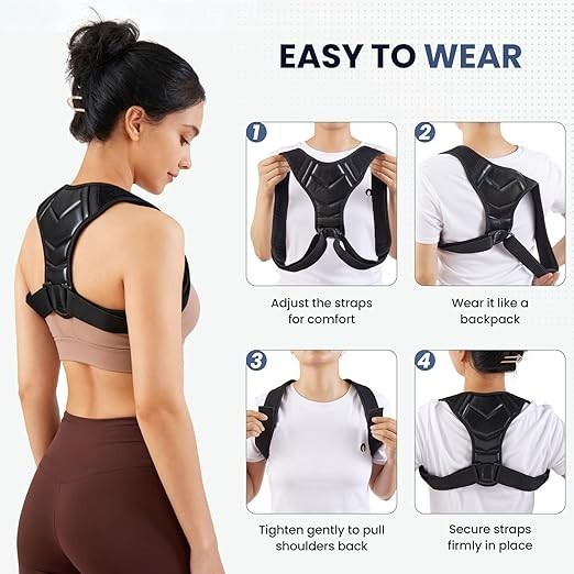 Posture Corrector for Women & Men, Adjustable Back Brace Shoulder Straightene…