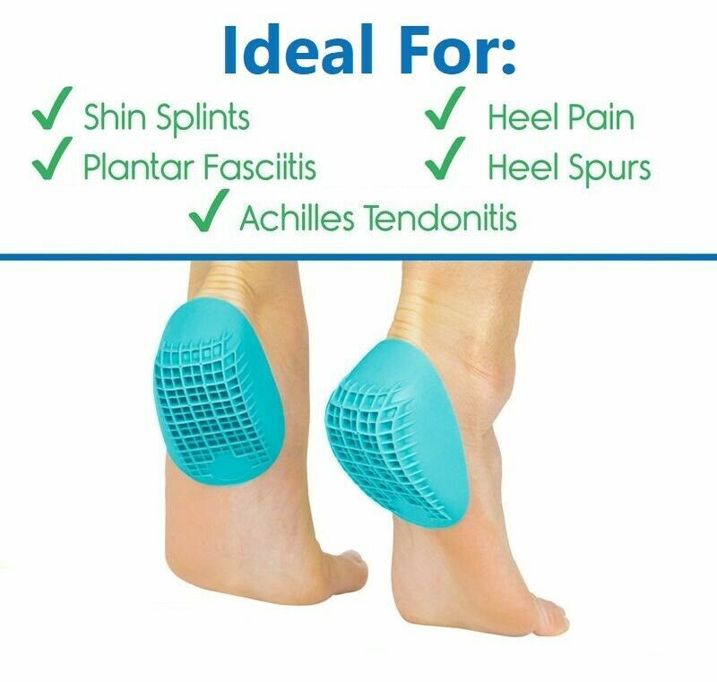 VIVE Heel Cups Gel Shoe Insert Pads – Heavy Duty /PLANTAR/ SMALL