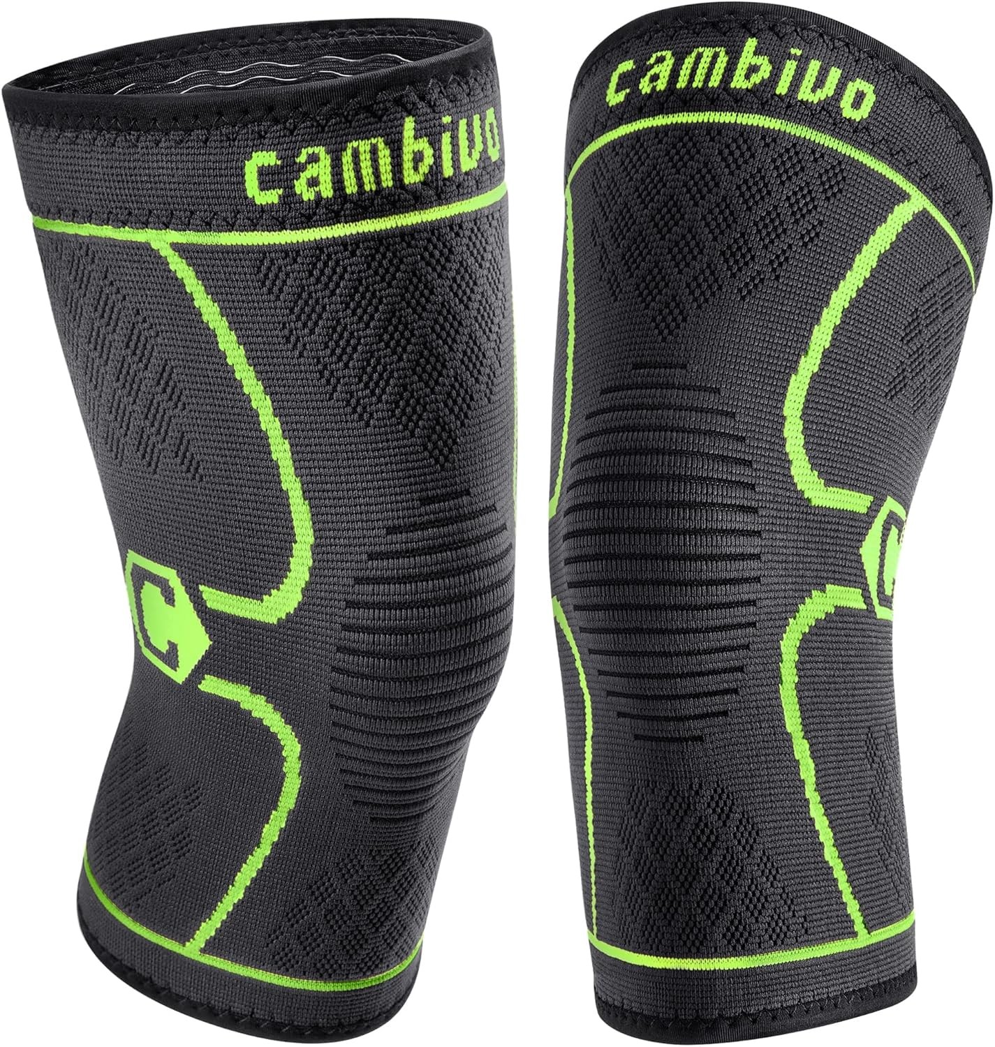 2 Pack Knee Braces for Knee Pain, Knee Compression Sleeve for Men and Women, Kne