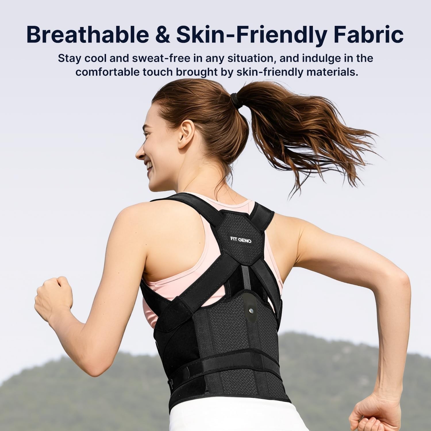 Posture Corrector for Women and Men HeightFit: Patented Height Adjustable Bac…