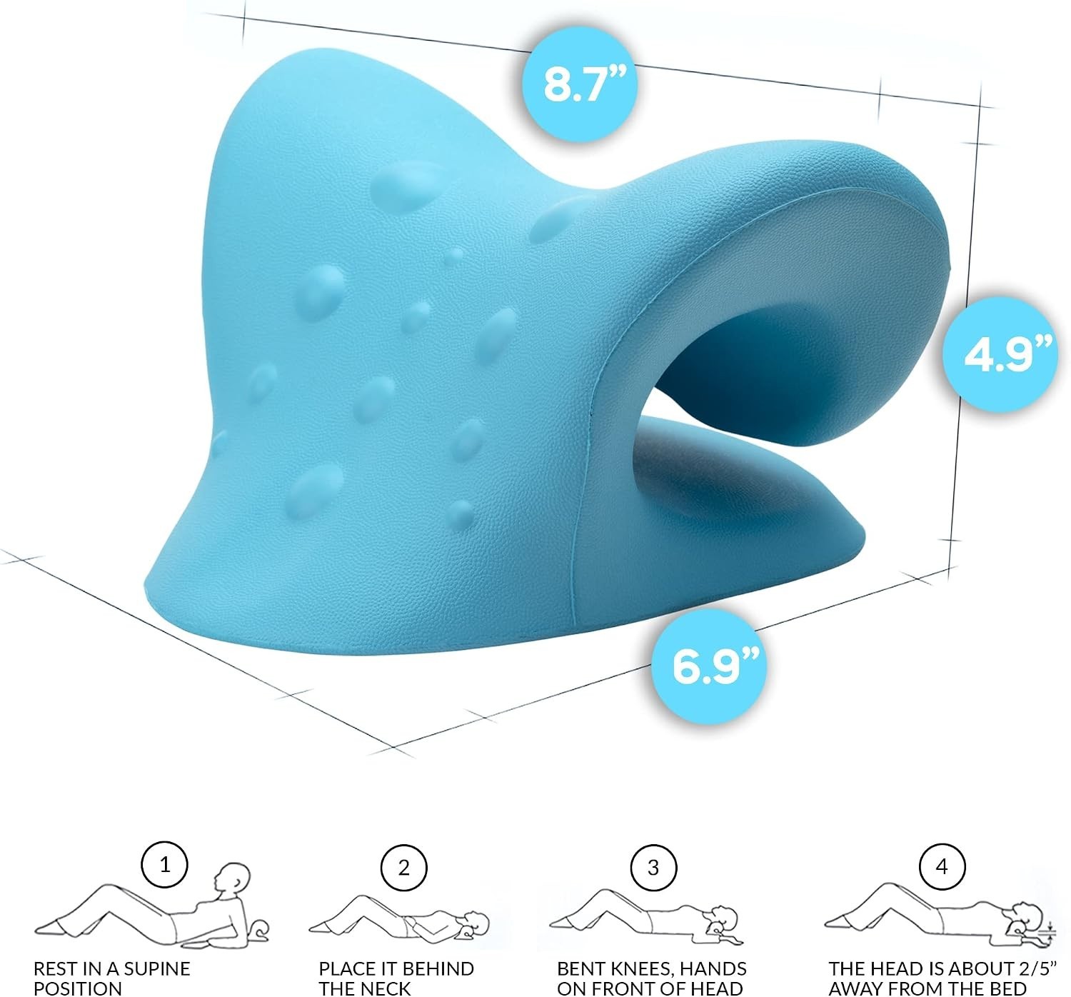 Portable Cervical Traction Wedge for Neck Pain Relief & Improved Spine Health