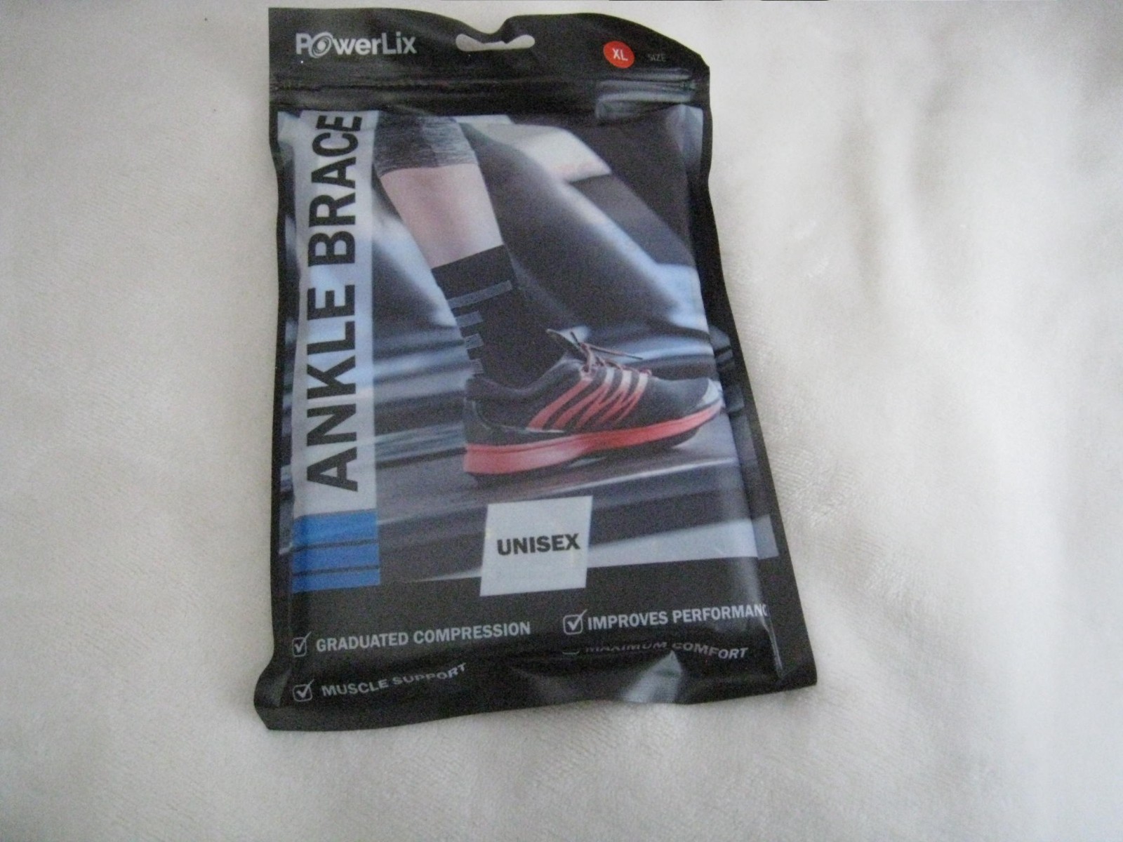 Powerlix Ankle Brace Pair XL Unisex achilles tendon support NEW (TWO IN PACK)