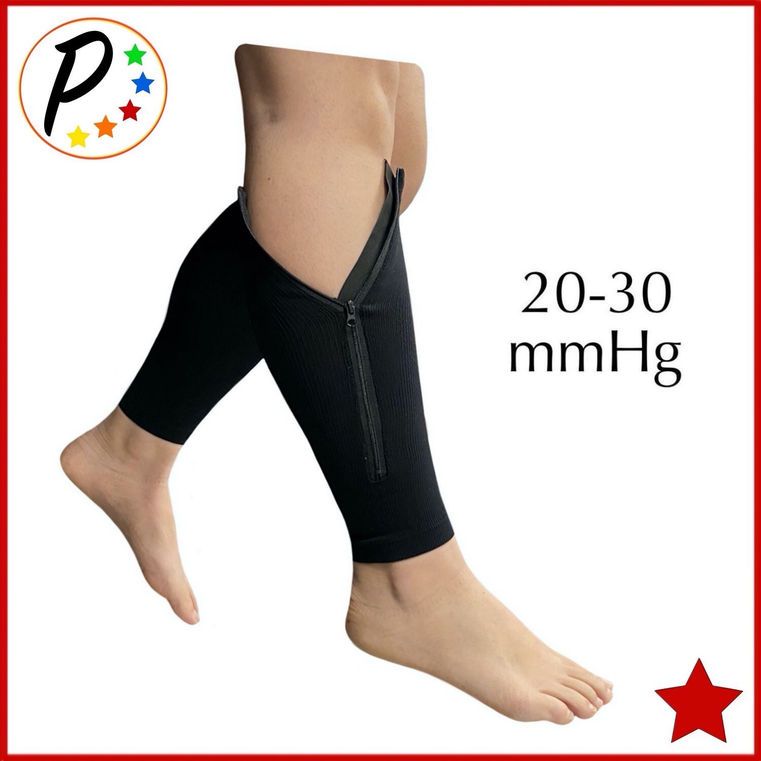 🔴 Presadee Original Footless 20-30 mmHg Firm Compression Shin Sleeves Zipper