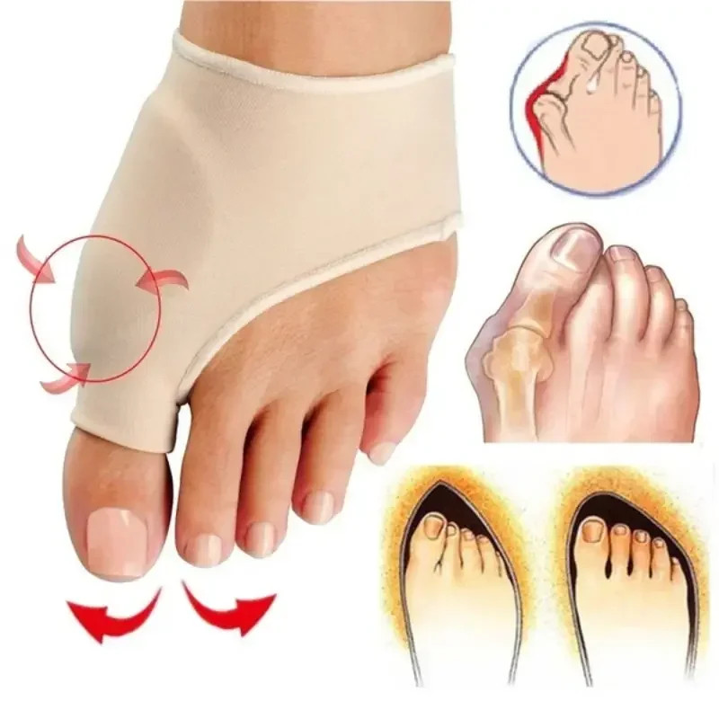 Silicone Toe Separator Socks – Adjustable Hallux Valgus Splint w/Bunion