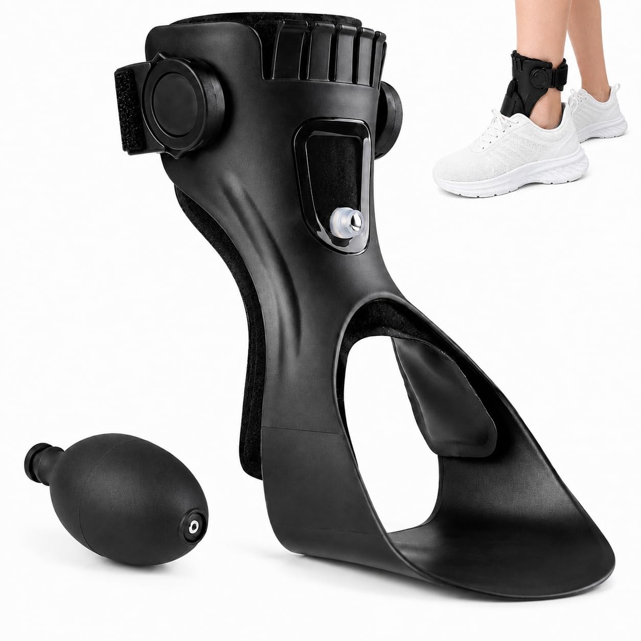 AFO Drop Foot Brace,Upgraded Ankle Foot Orthosis Support for Hemiplegia Strok…
