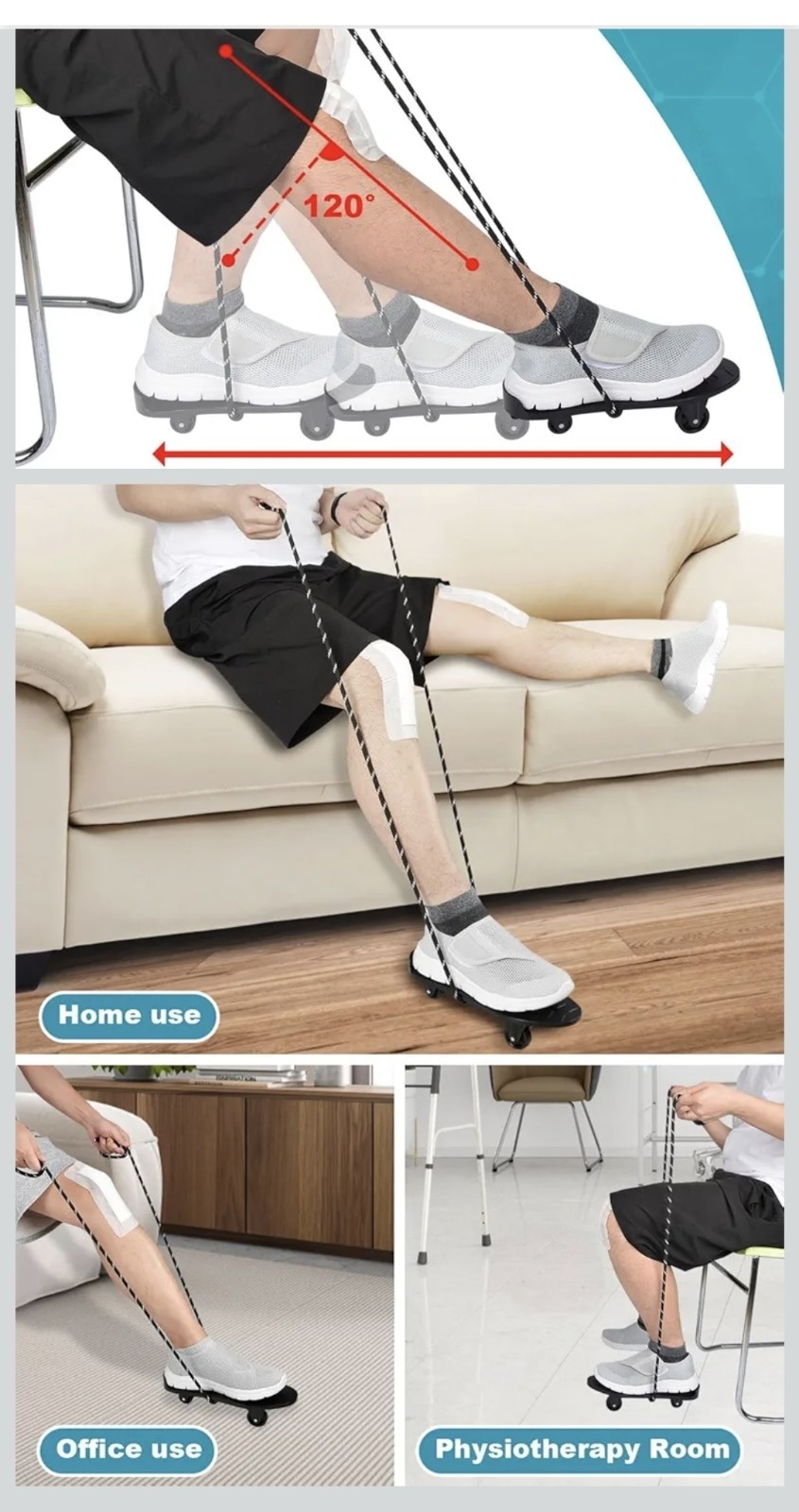 Knee Glide for Knee Replacement Recovery Aids Kit Knee Therapy Exercise Strength