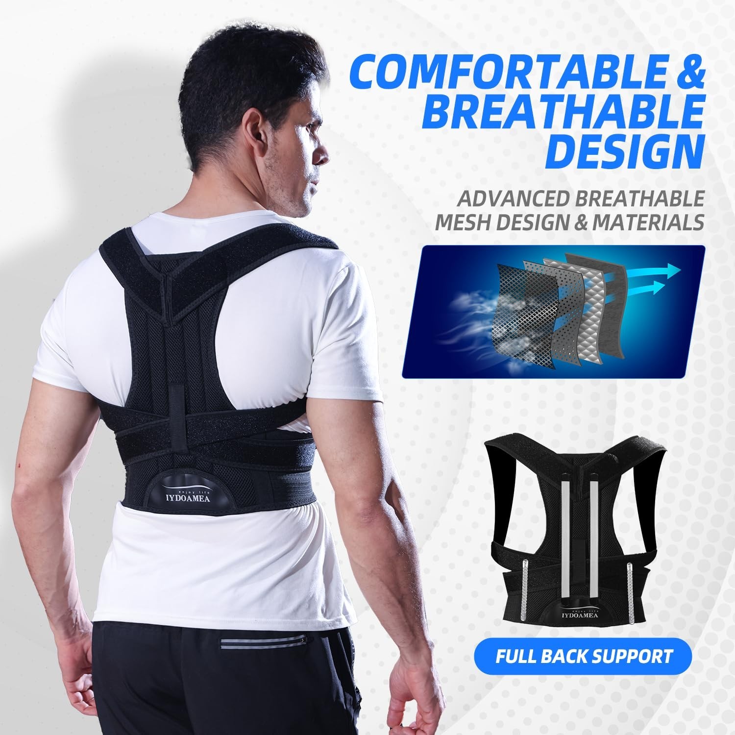 IYDoaMea Posture Corrector for Women and Men ( Order A Size Up ) Upgraded Bac…