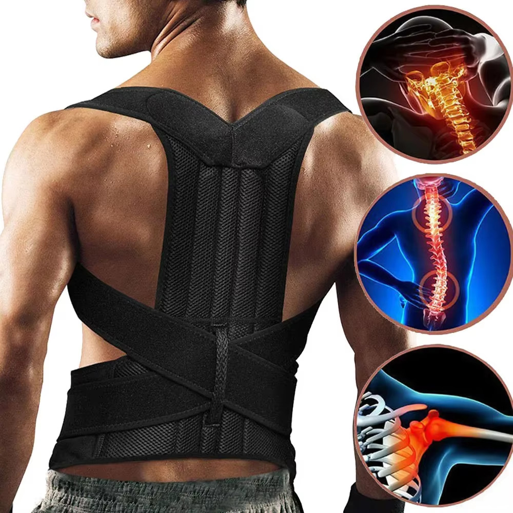 Adjustable Posture Corrector Back Brace Shoulder Support Belt Spine Correction B