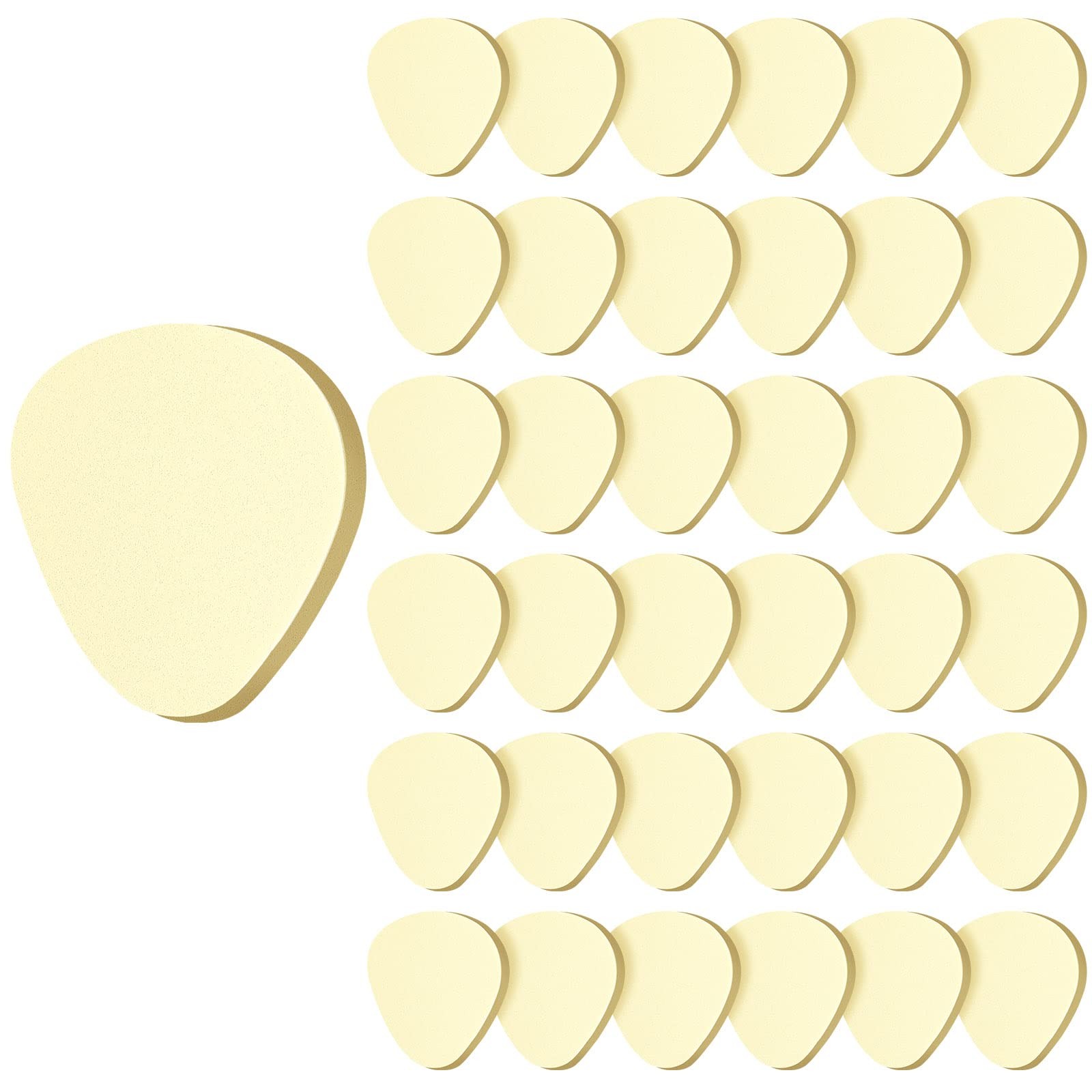 36 Pcs Metatarsal Foot Pads for Pain Relief 1/5 Inch 7 x 6 x 0.5 cm, Beige