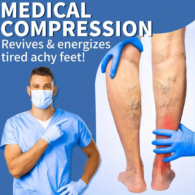(S-XXL) Copper Compression Support Socks 20-30mmHg Knee High Unisex 3/6 Pairs–