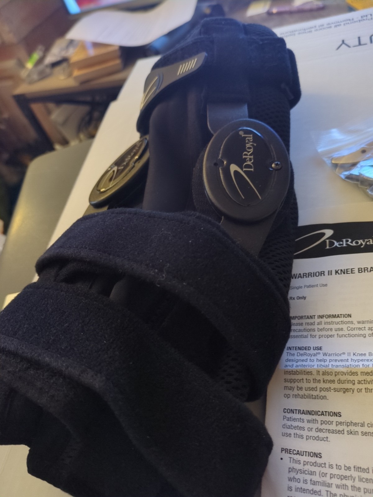 Warrior II Knee Brace, Short, Wrap Around XL 11-442a-05