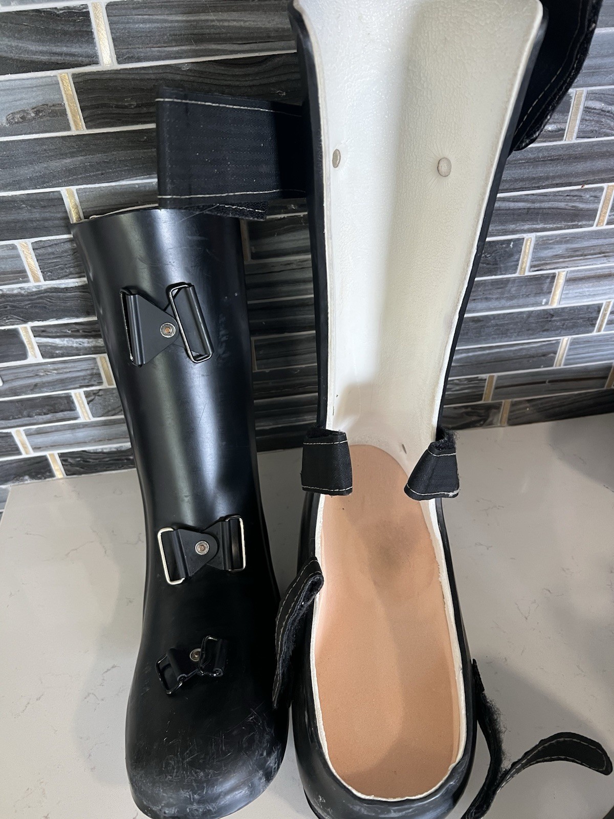 Custom AFO Walking Boot Right Foot Brace See Photos For Measurements And Details