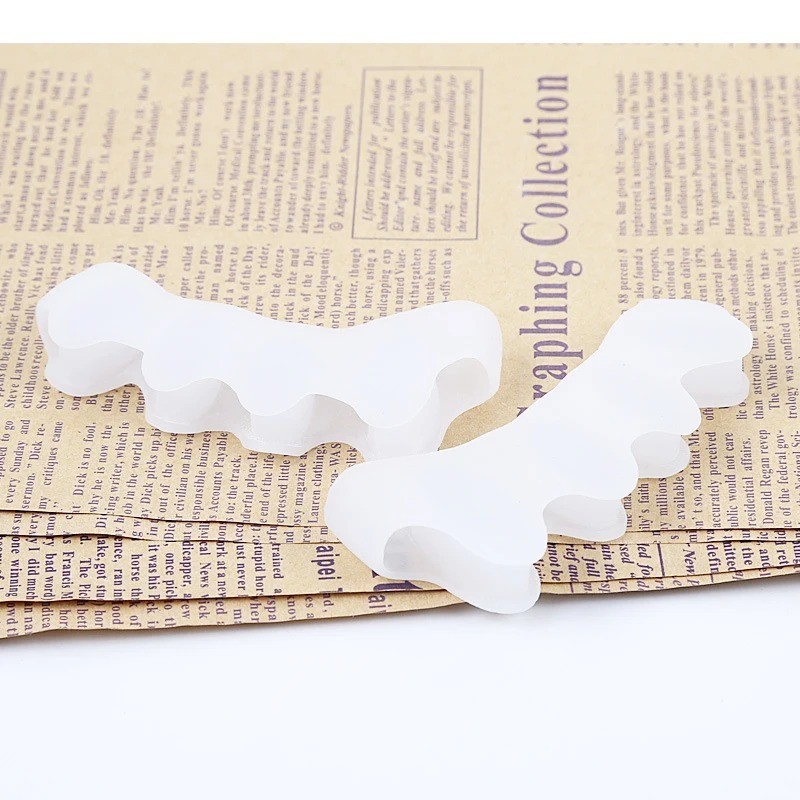 Silicone Toe Separator Bunion Corrector Finger Toe Protector Pain Relief 1 Pair