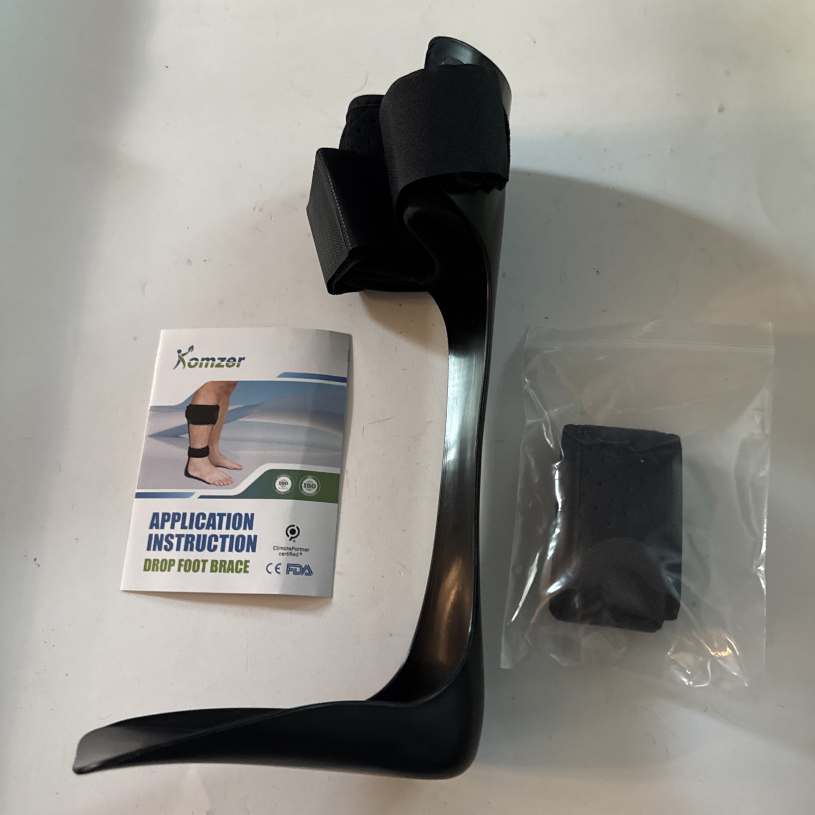 Komzer AFO Drop Foot Brace M Right Ankle Foot Orthosis