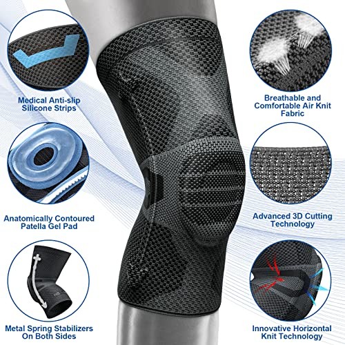 NEENCA KNEE BRACE PAIN RELIEF MEDICAL COMPRESSION SLEEVE KNEE SUPPORT – SIZE L